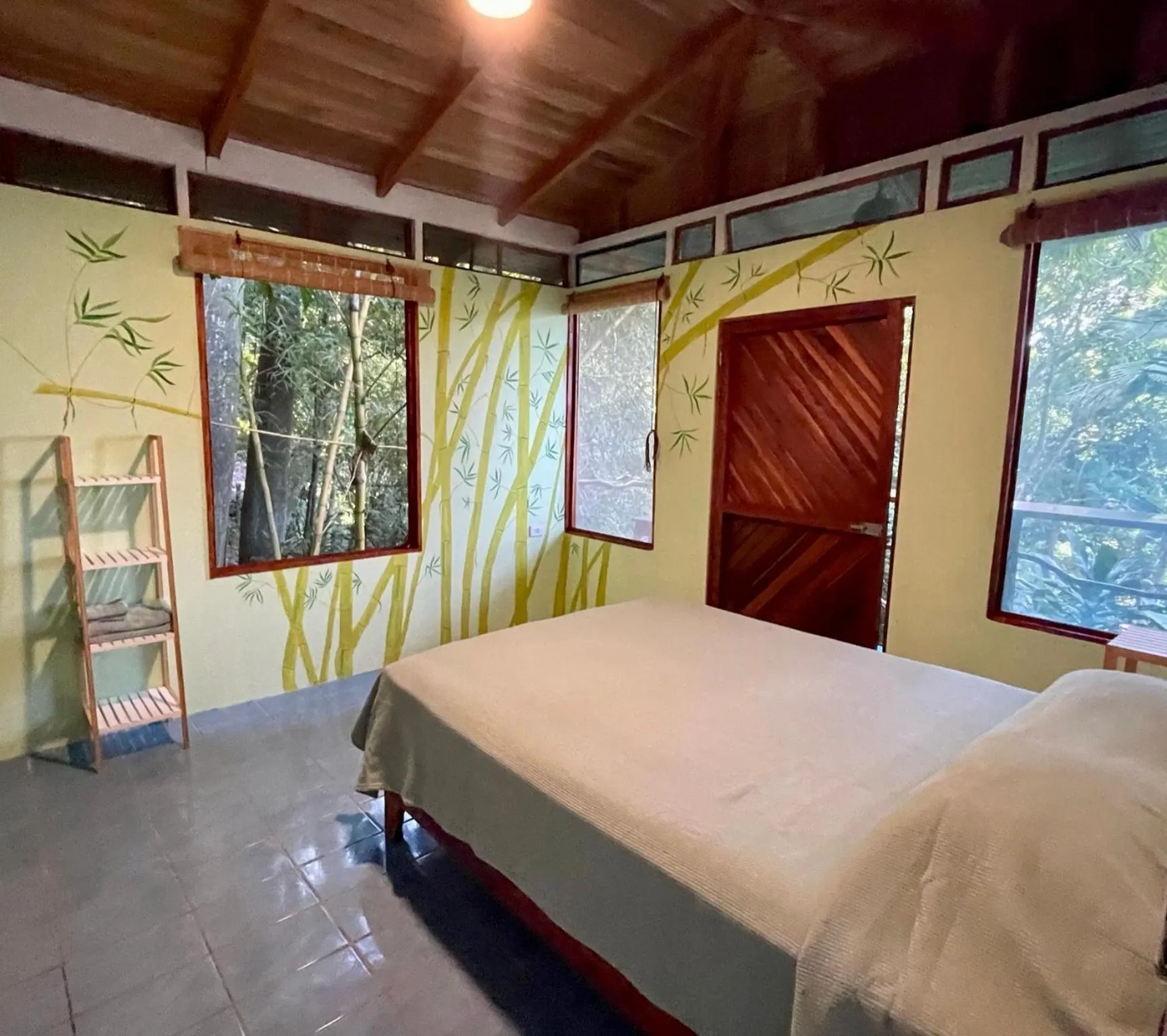 Bed in The Chorotega Hotel, Montezuma