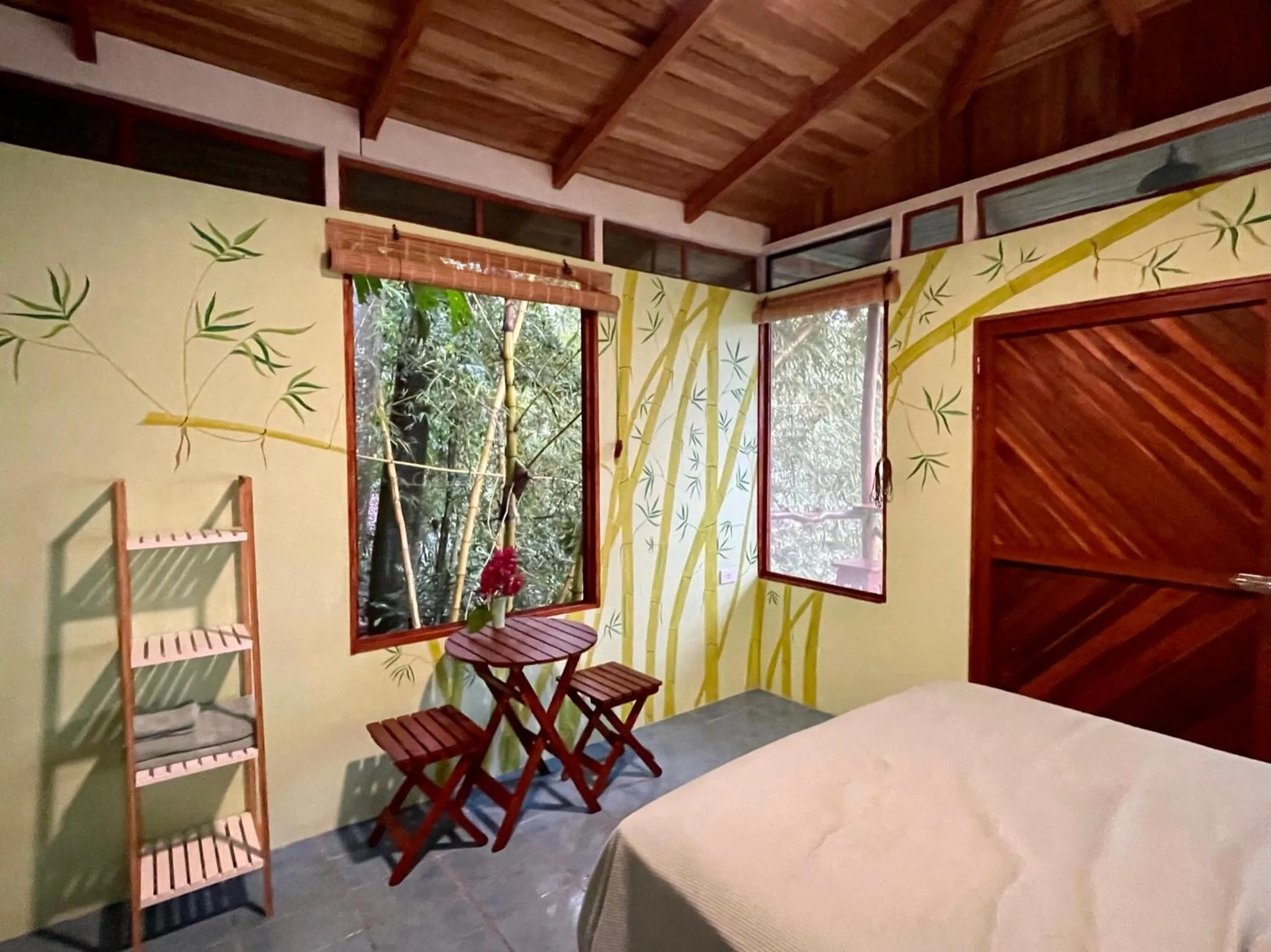 Bed in The Chorotega Hotel, Montezuma