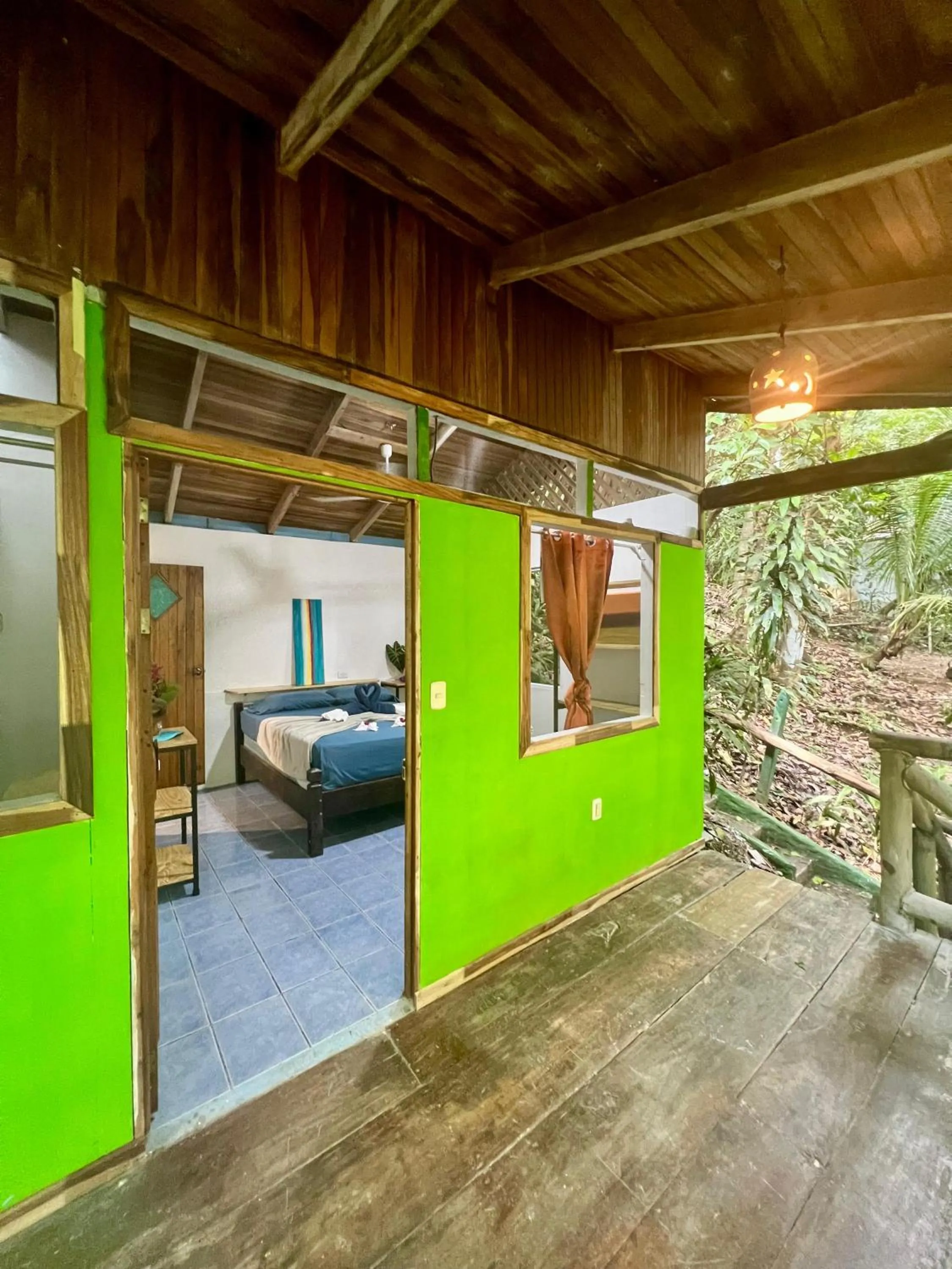 Bed in The Chorotega Hotel, Montezuma