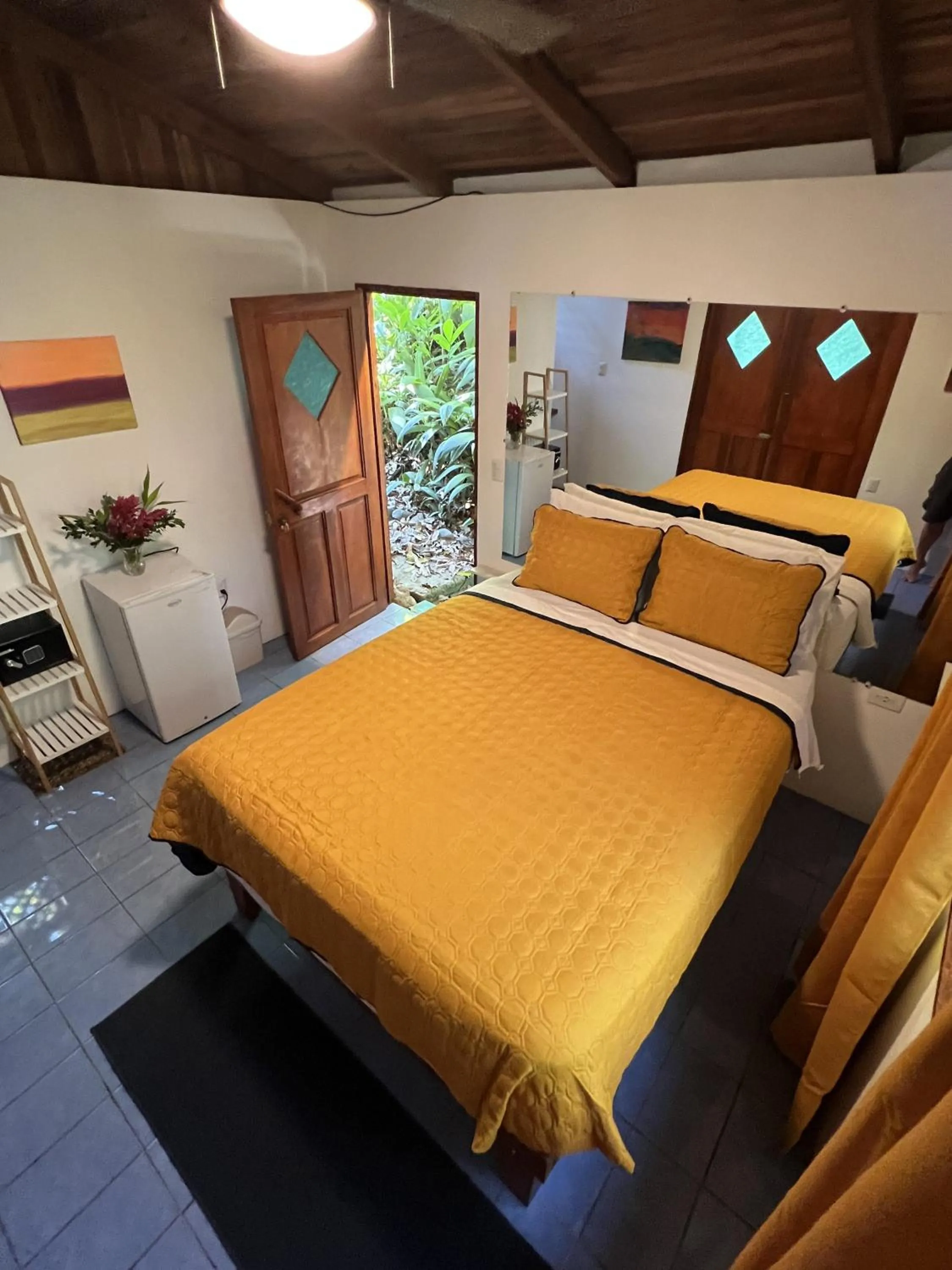 Bed in The Chorotega Hotel, Montezuma