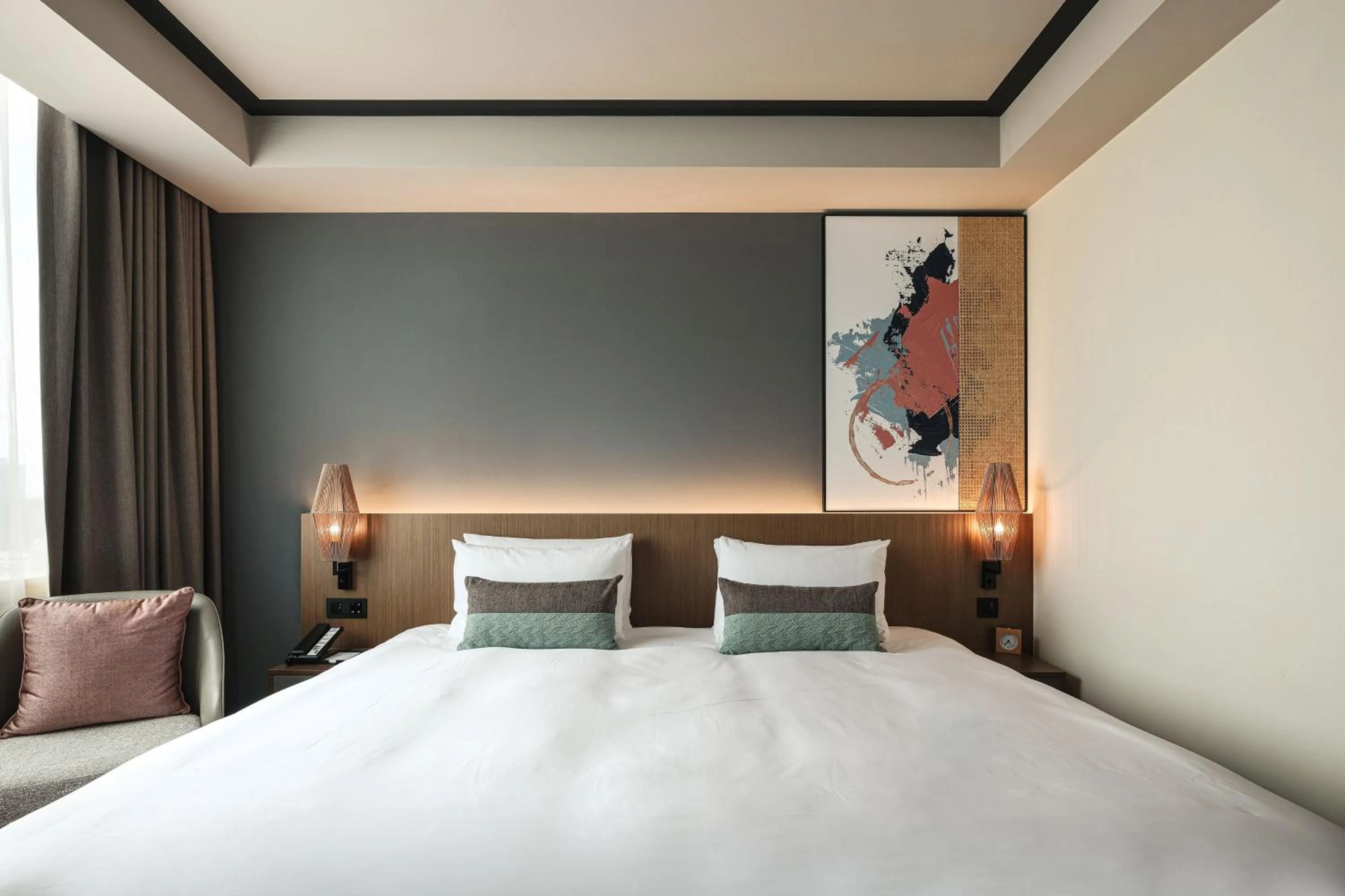 On site, Bed in Solaria Nishitetsu Hotel Taipei Ximen