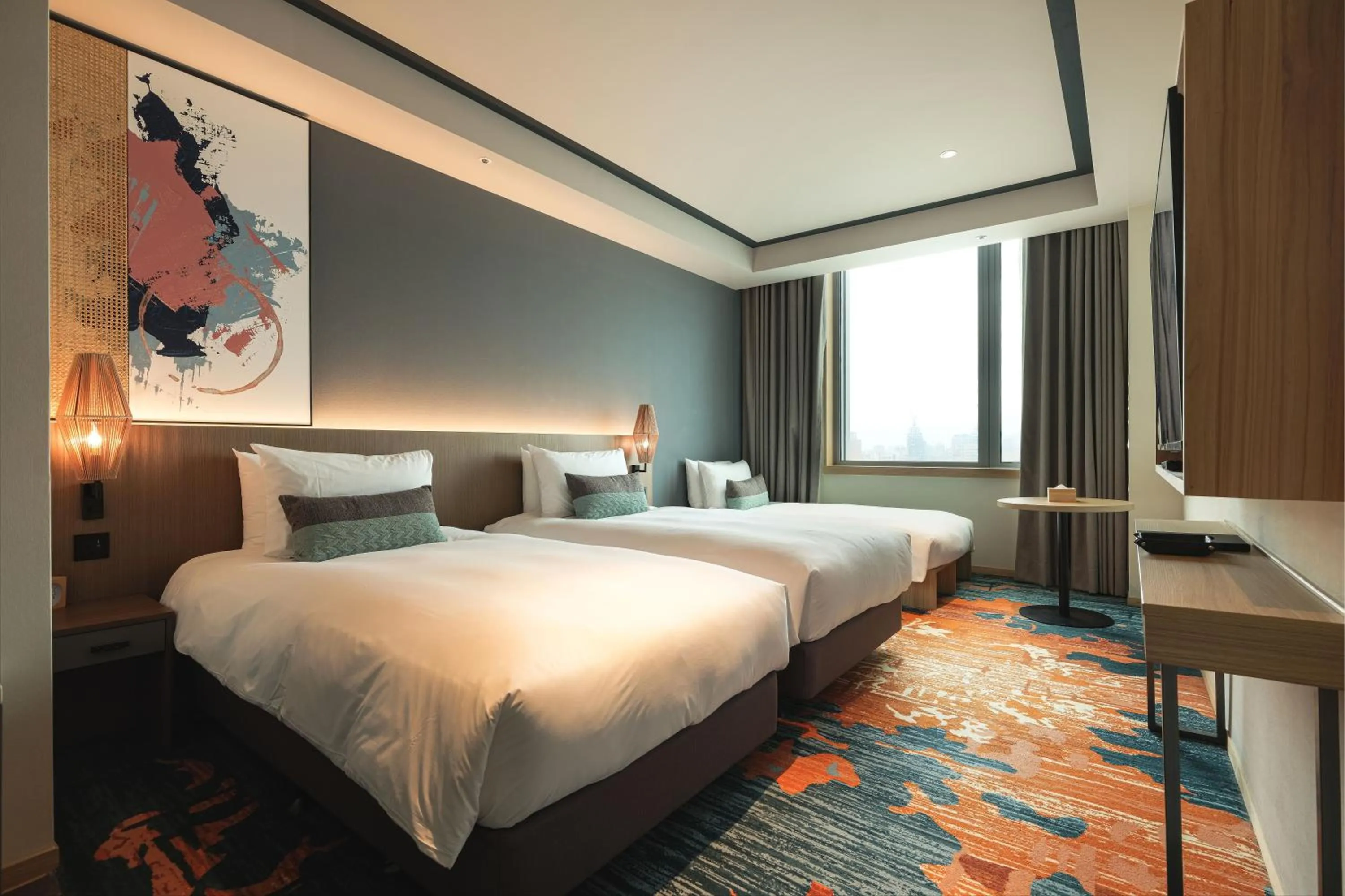 Photo of the whole room, Bed in Solaria Nishitetsu Hotel Taipei Ximen