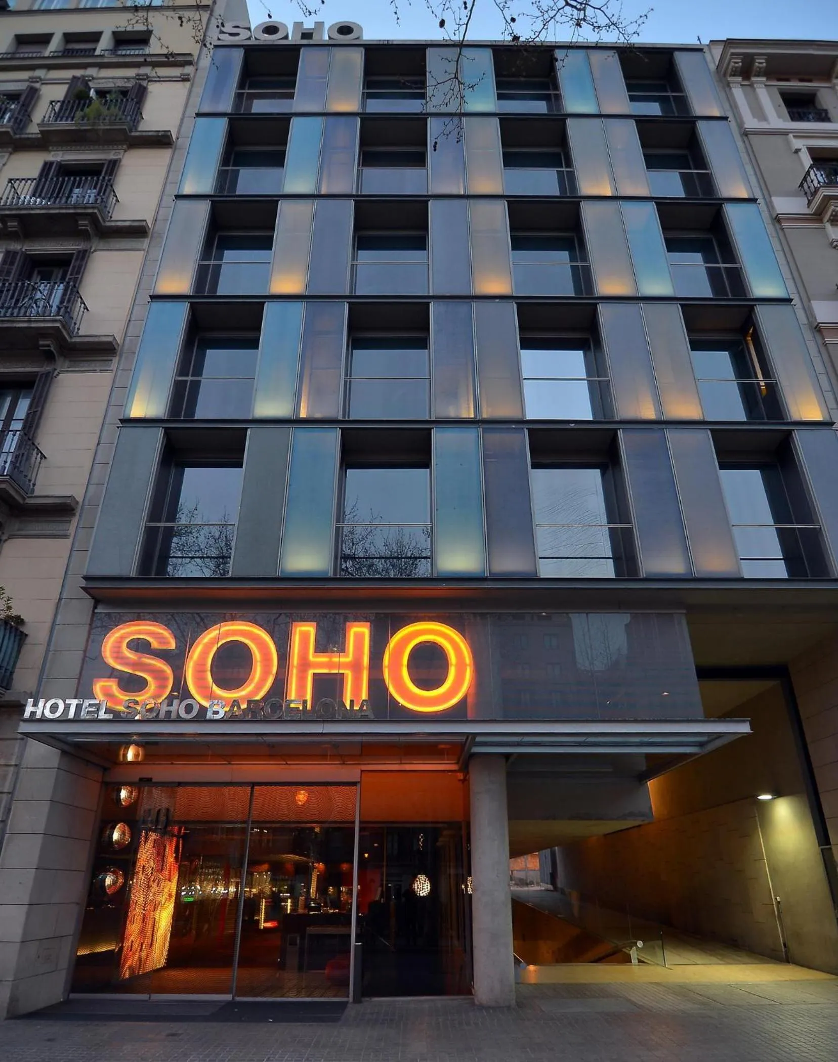Facade/entrance in Hotel Soho