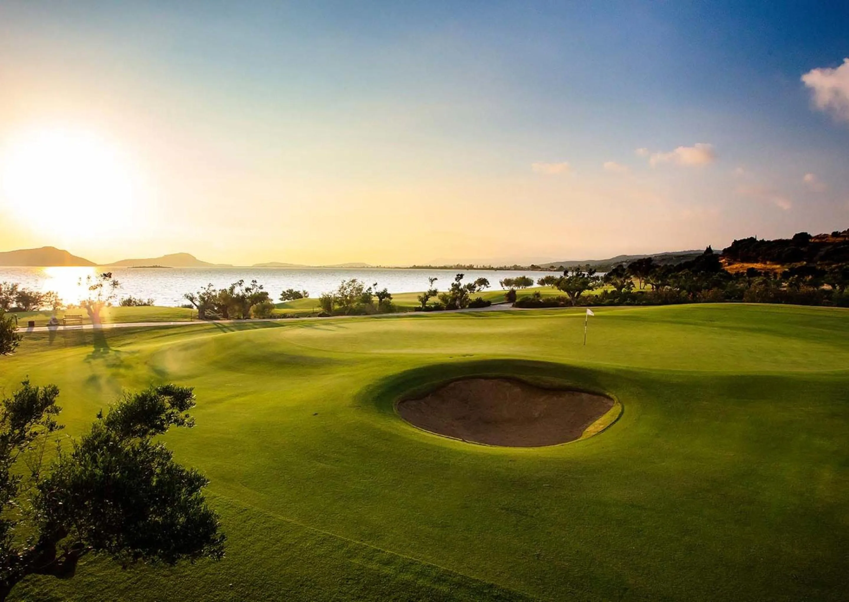 Golfcourse in Mandarin Oriental, Costa Navarino