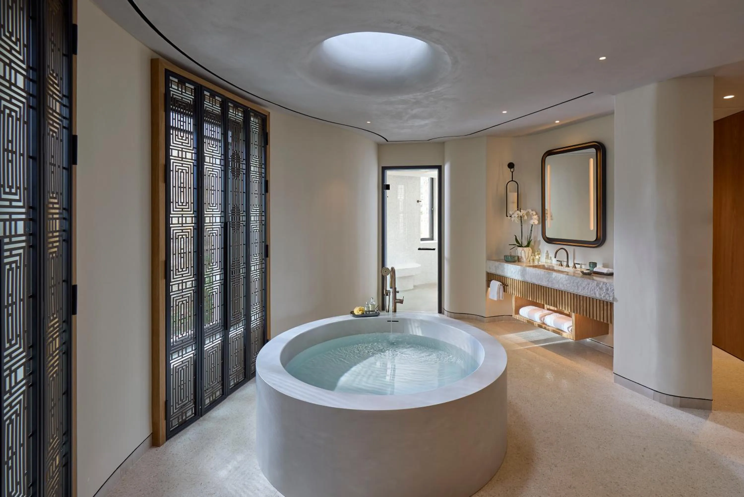 Bathroom in Mandarin Oriental, Costa Navarino