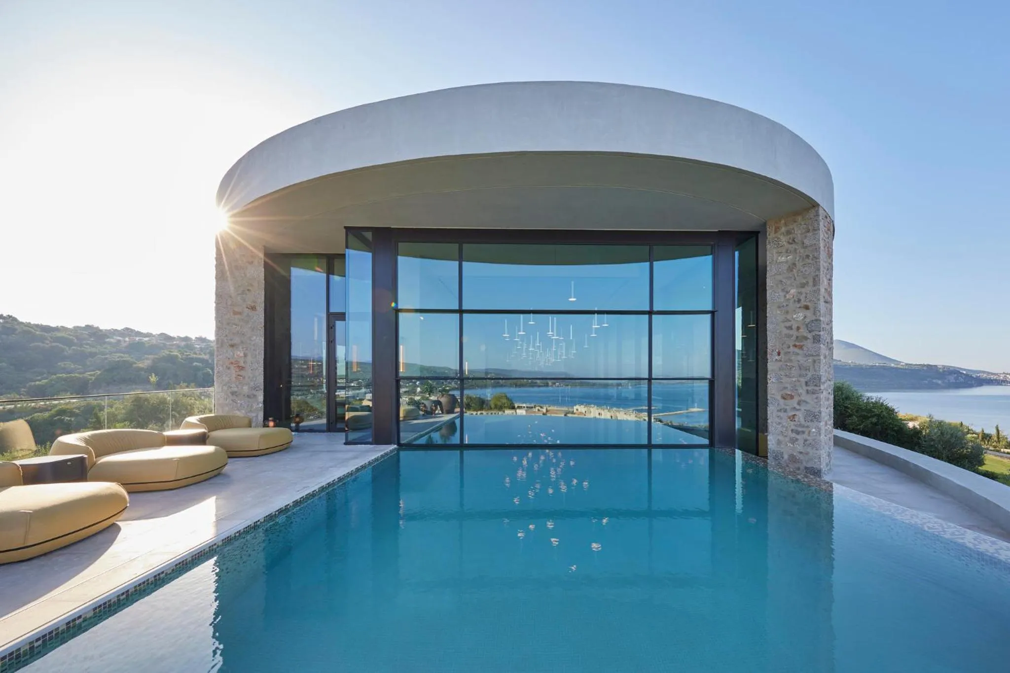 Swimming pool in Mandarin Oriental, Costa Navarino
