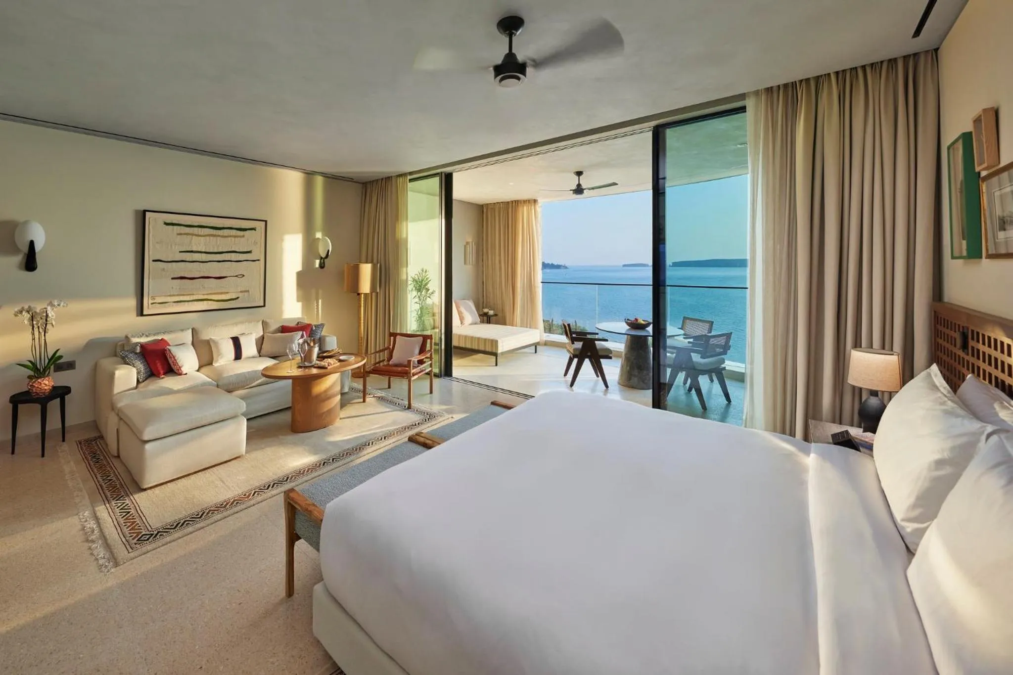 Photo of the whole room, Bed in Mandarin Oriental, Costa Navarino