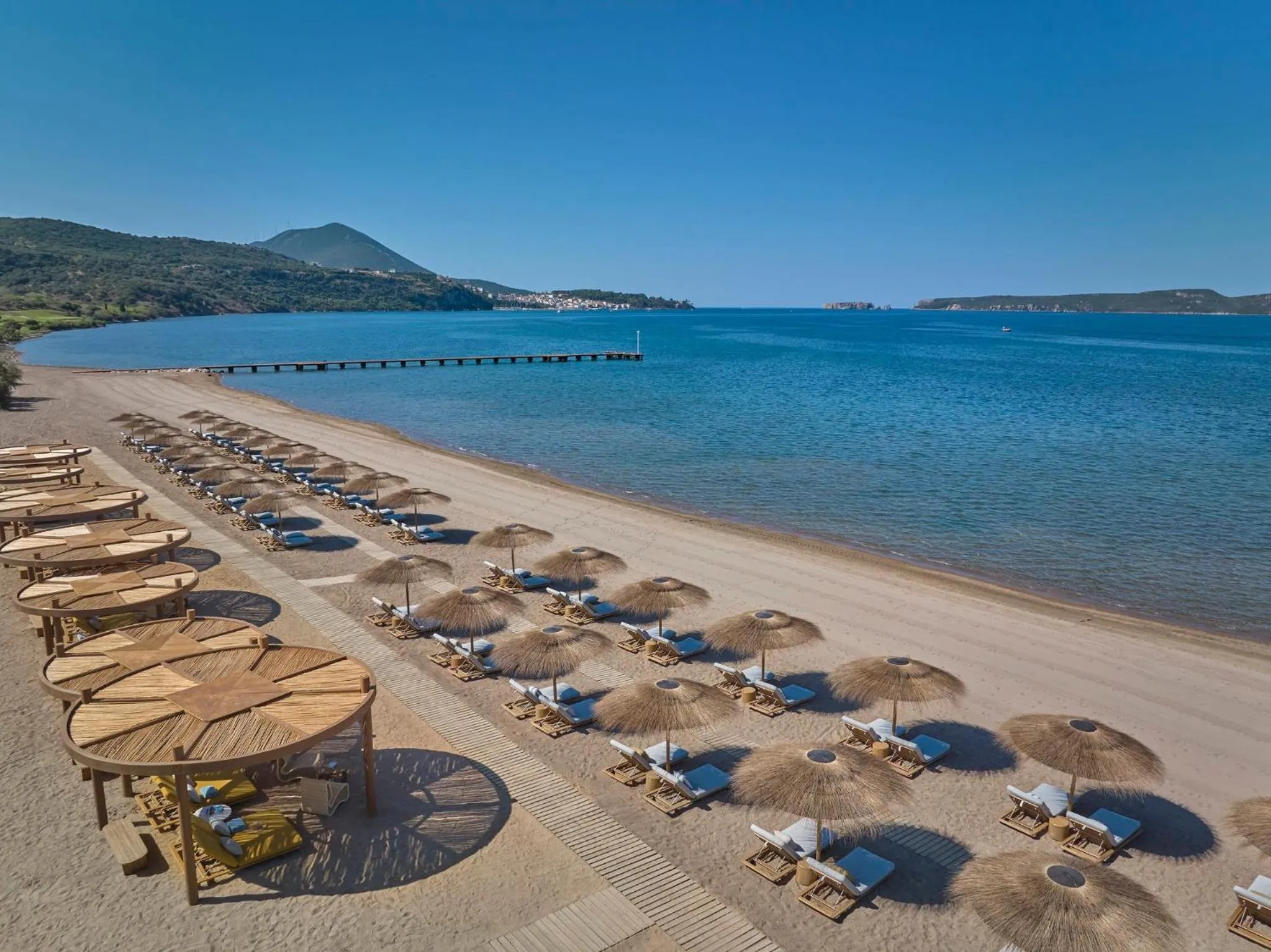 Beach in Mandarin Oriental, Costa Navarino
