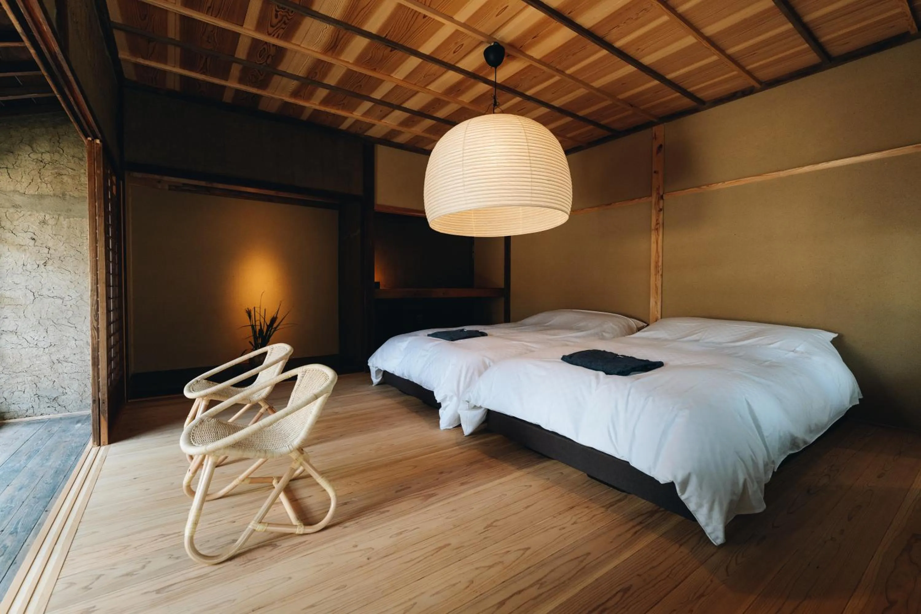 Photo of the whole room, Bed in RITA Yame Fukushima