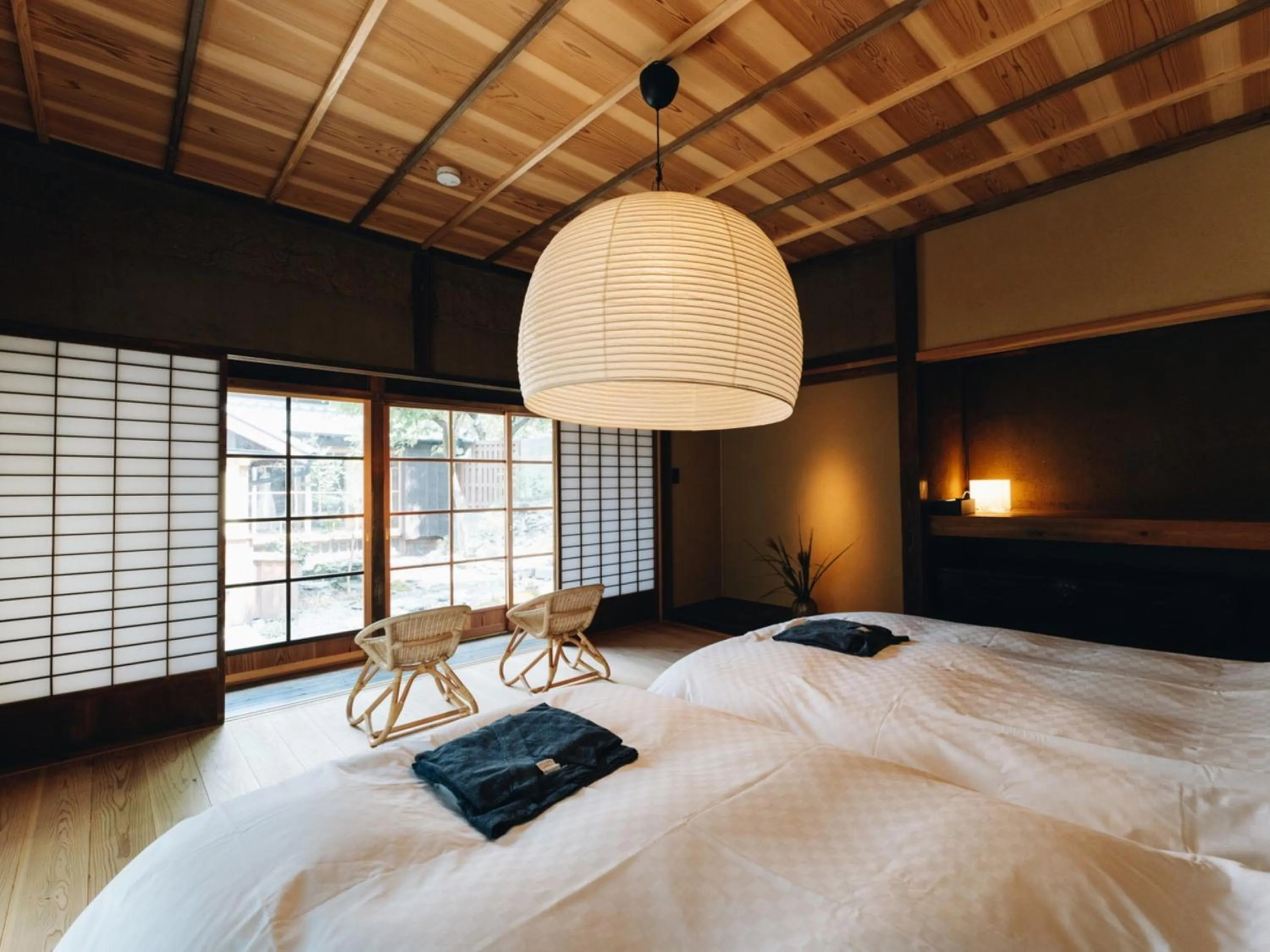 Photo of the whole room, Bed in RITA Yame Fukushima