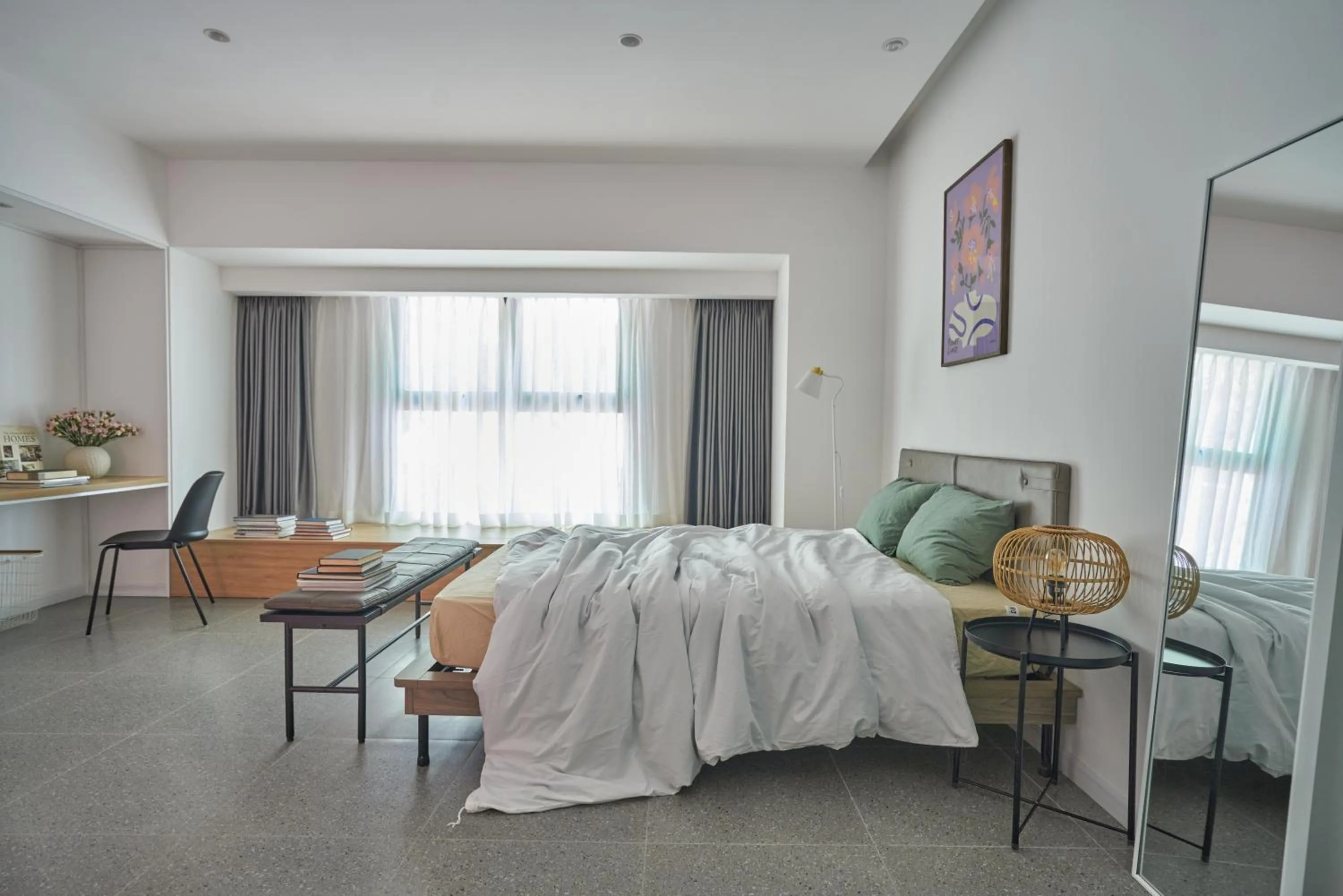 Photo of the whole room, Bed in M Village Living Hồ Biểu Chánh