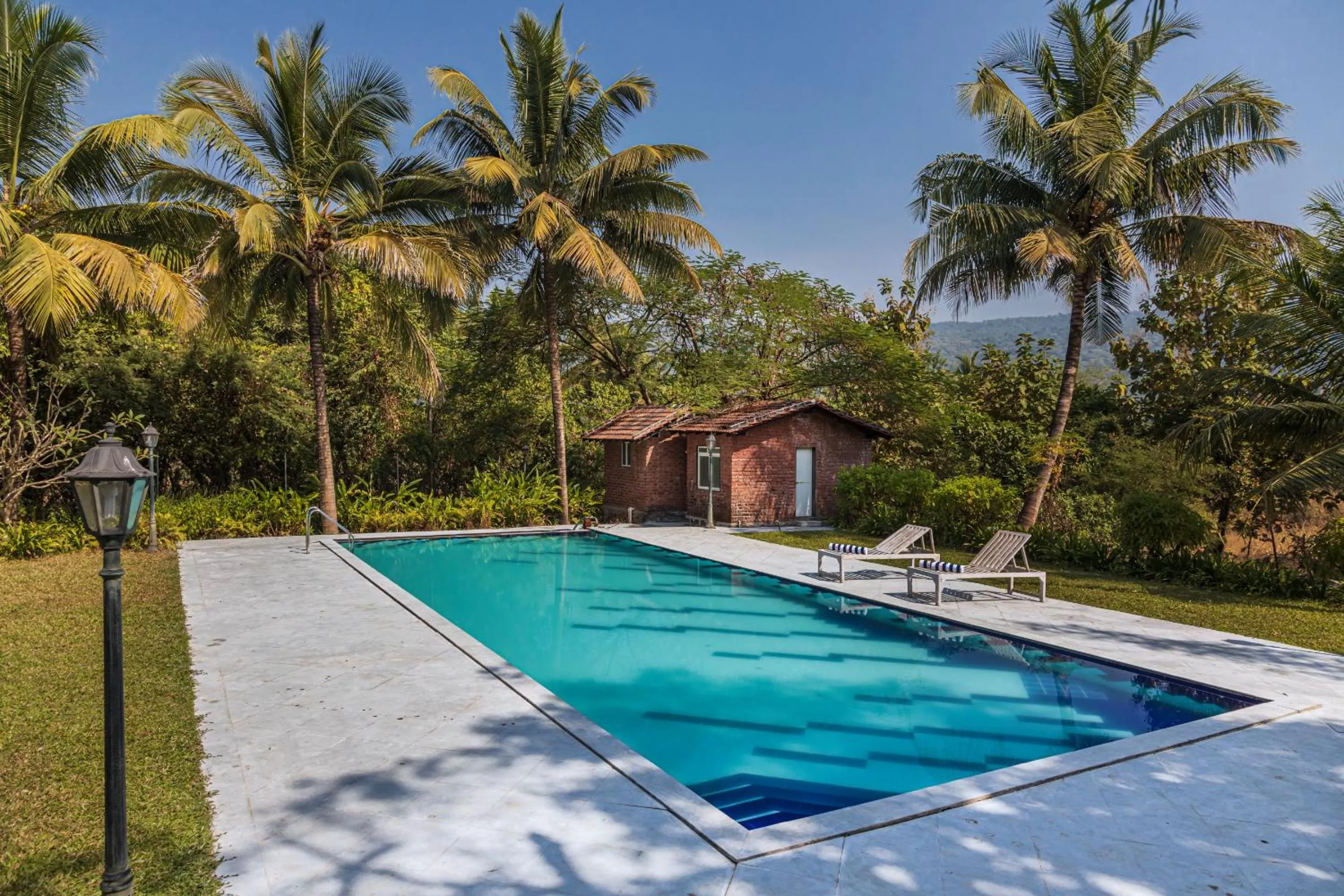 Day in Saffronstays Alma Grove 3 BR Pet friendly with Pool & Nature View