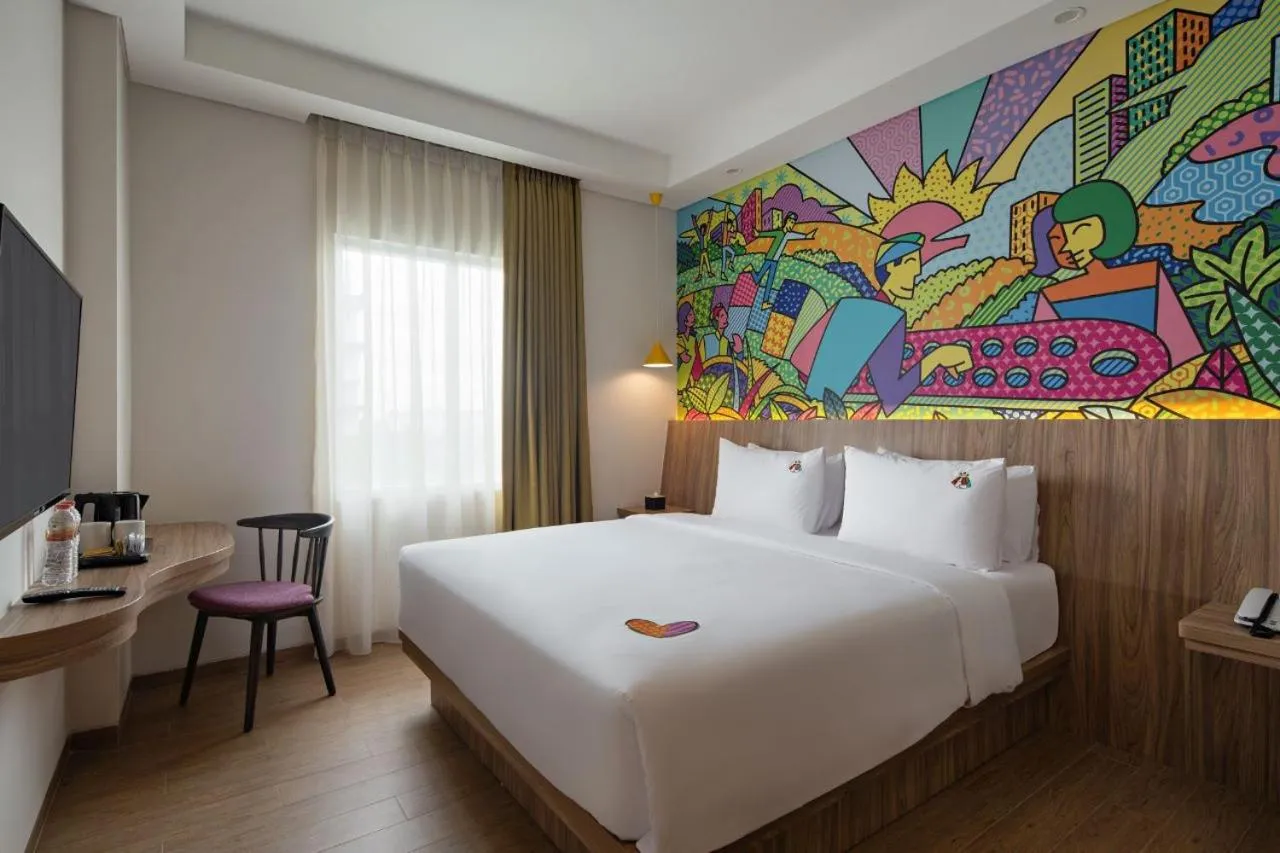 Bed in MaxOneHotels at Kota Harapan Indah-Bekasi