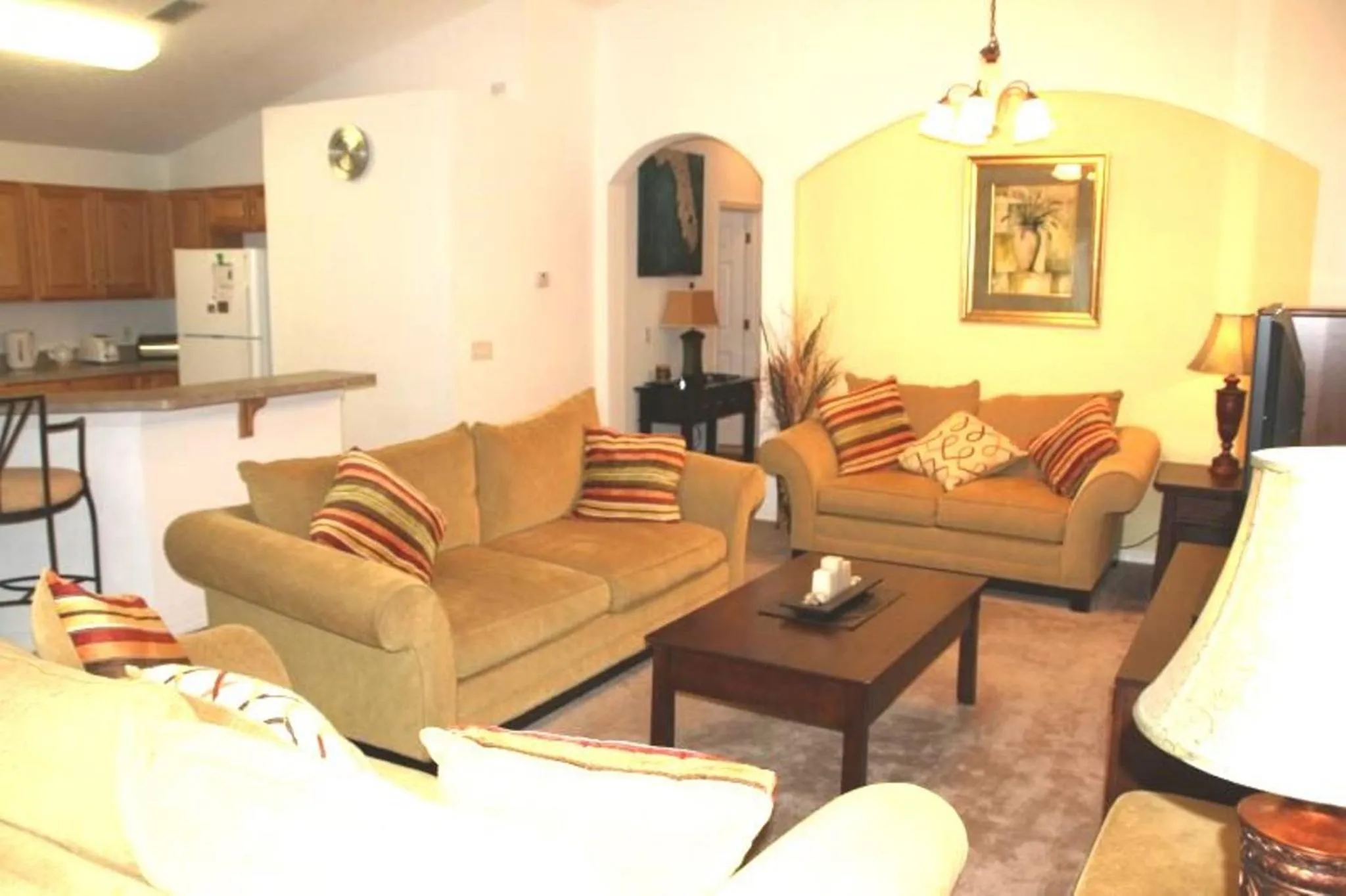 Living room in 4 Bedroom Value Plus Home with Private Pool