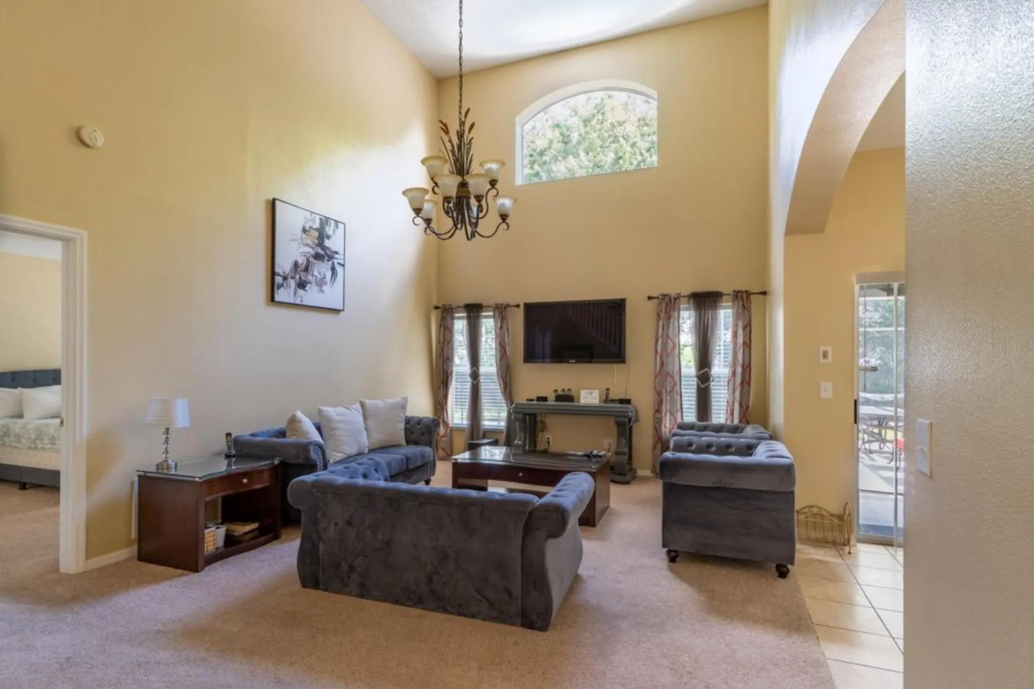 Living room in 4 Bedroom Value Plus Home with Private Pool