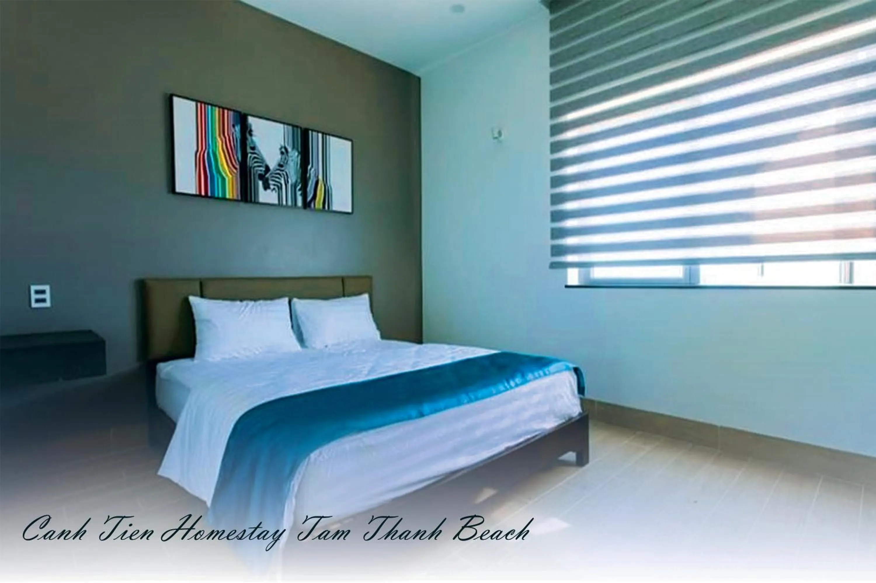 Bedroom, Bed in Canh Tien Homestay Tam Thanh Beach