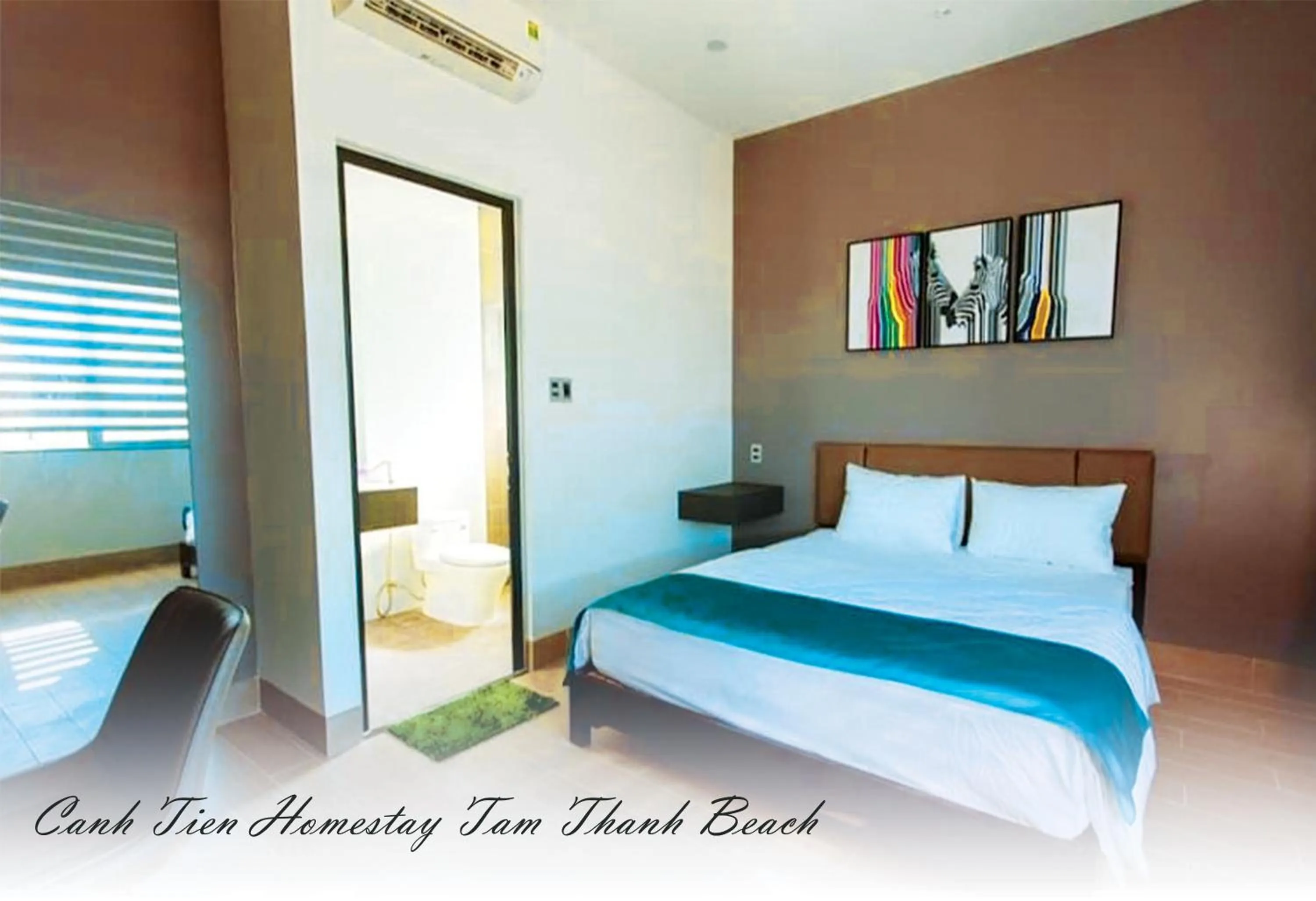 Shower, Bed in Canh Tien Homestay Tam Thanh Beach