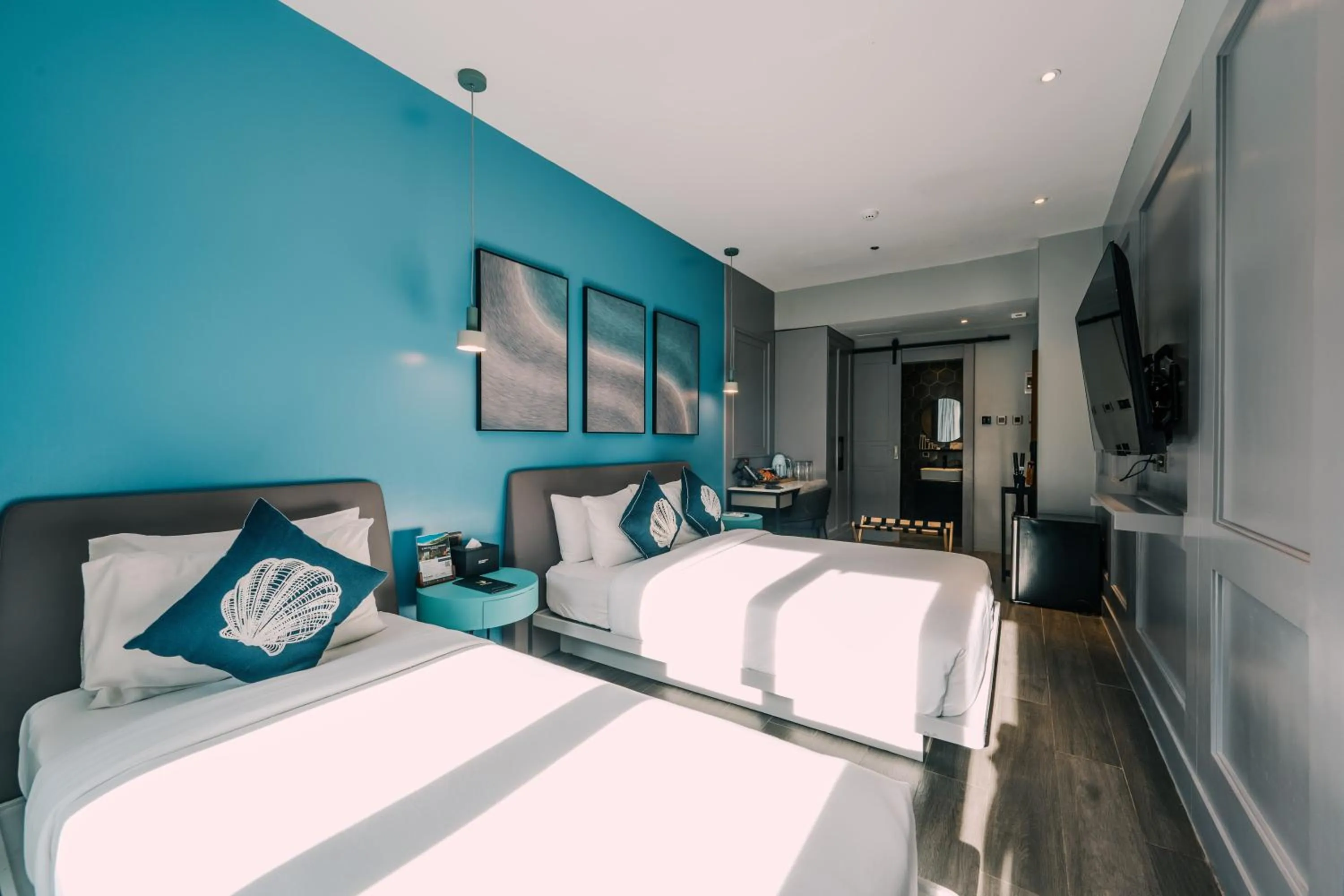 Bed in H Hotel El Nido - Vegan Friendly Hotel Managed by H Hospitality Group