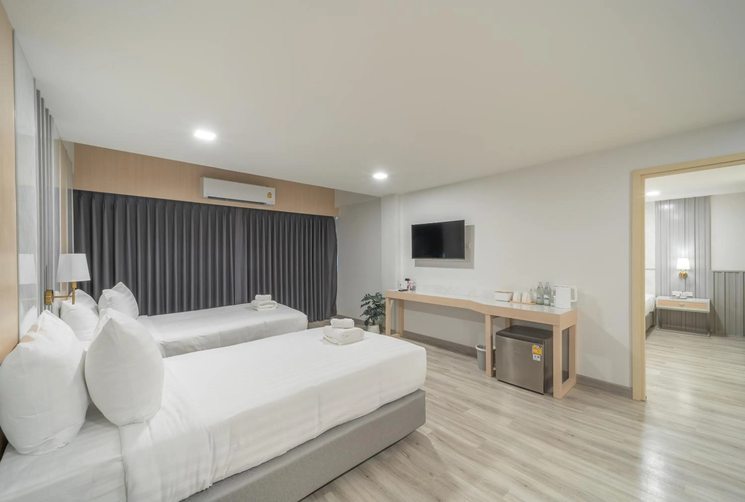 Bedroom, Bed in The Space Hotel Lampang