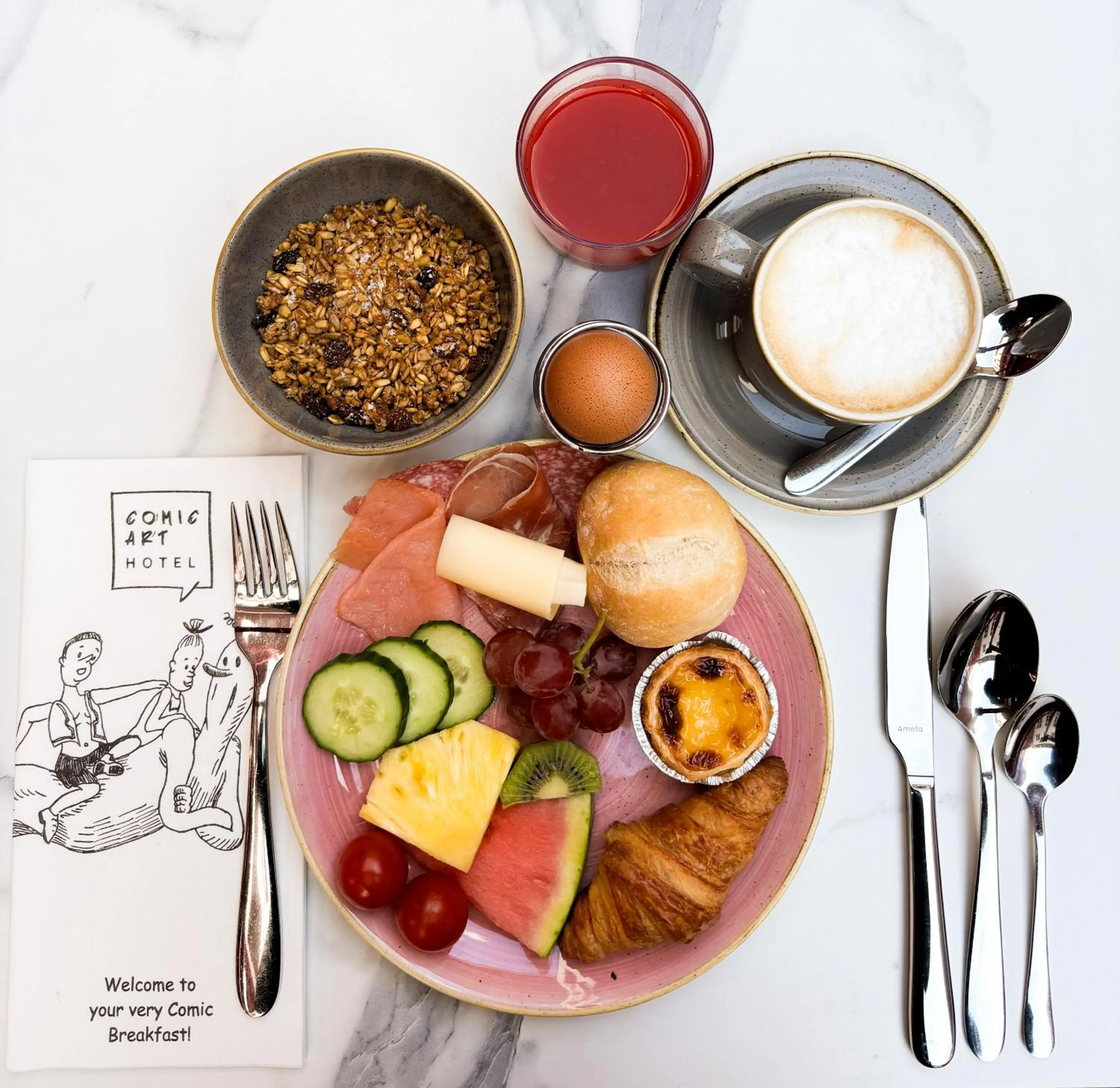 Breakfast in Comic Art Hotel