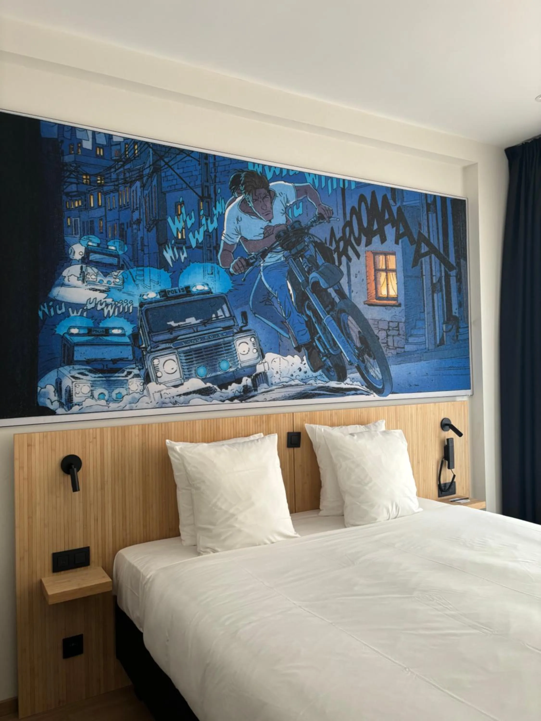 Bed in Comic Art Hotel