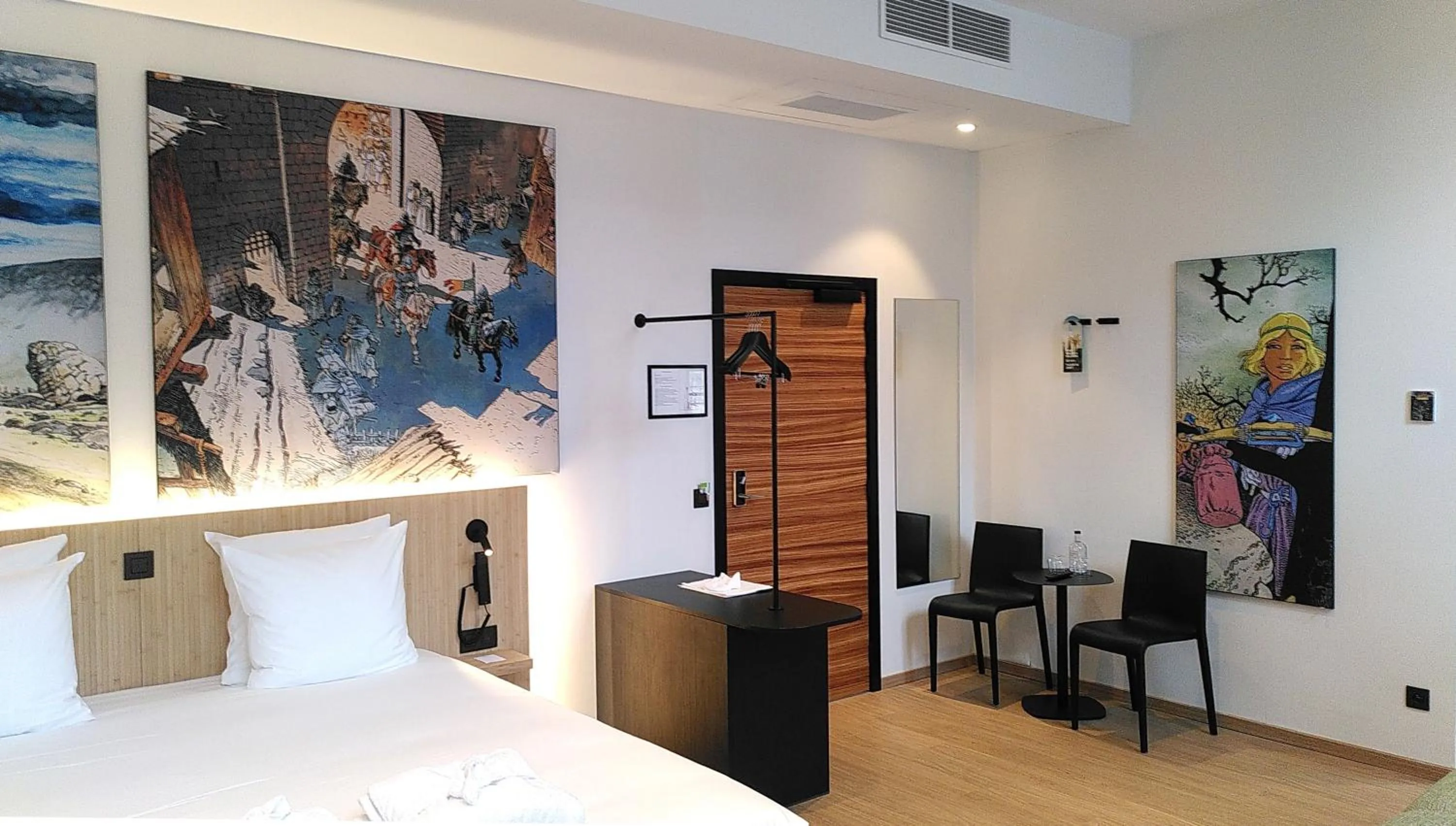 Bedroom, Bed in Comic Art Hotel