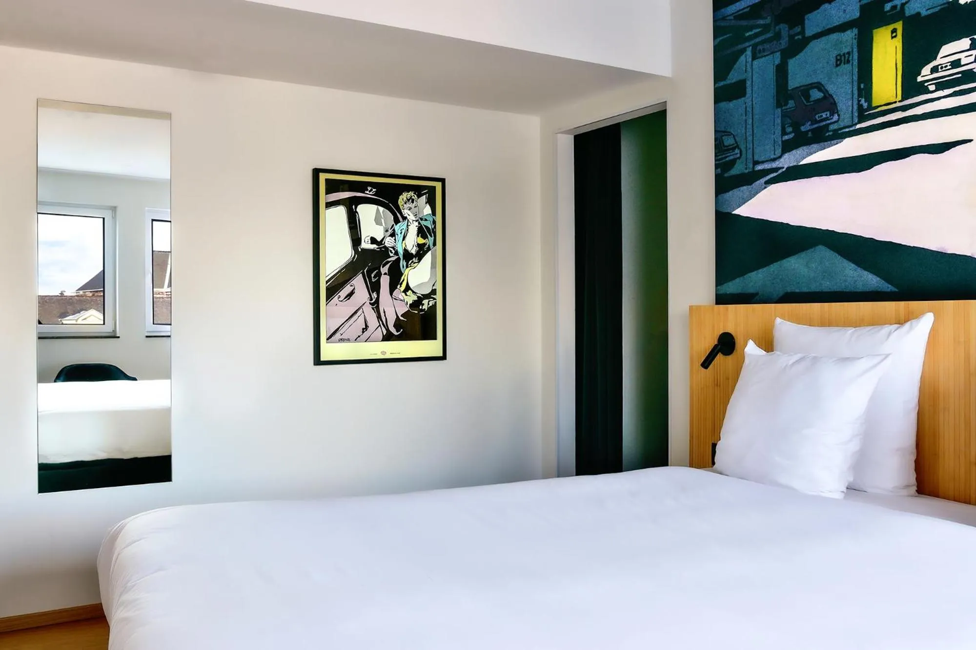 Bed in Comic Art Hotel