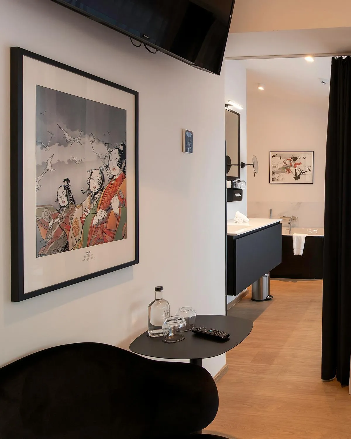 Bedroom in Comic Art Hotel