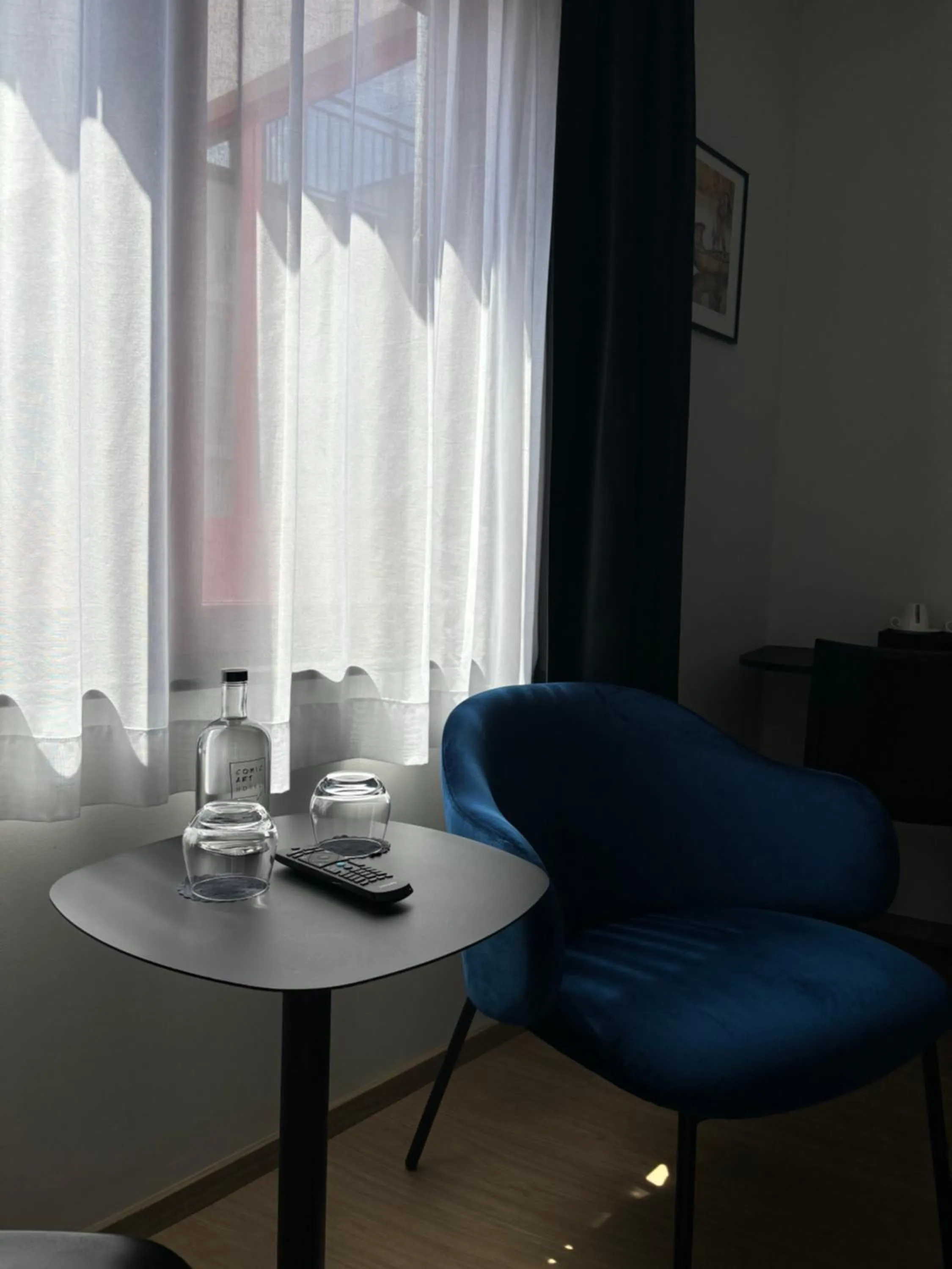 Seating area in Comic Art Hotel