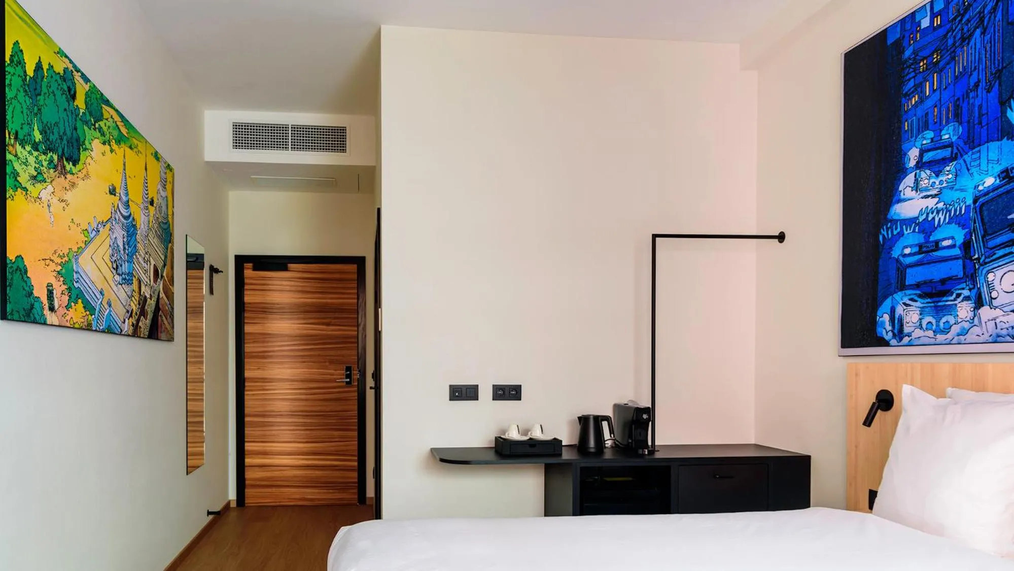 Bed in Comic Art Hotel