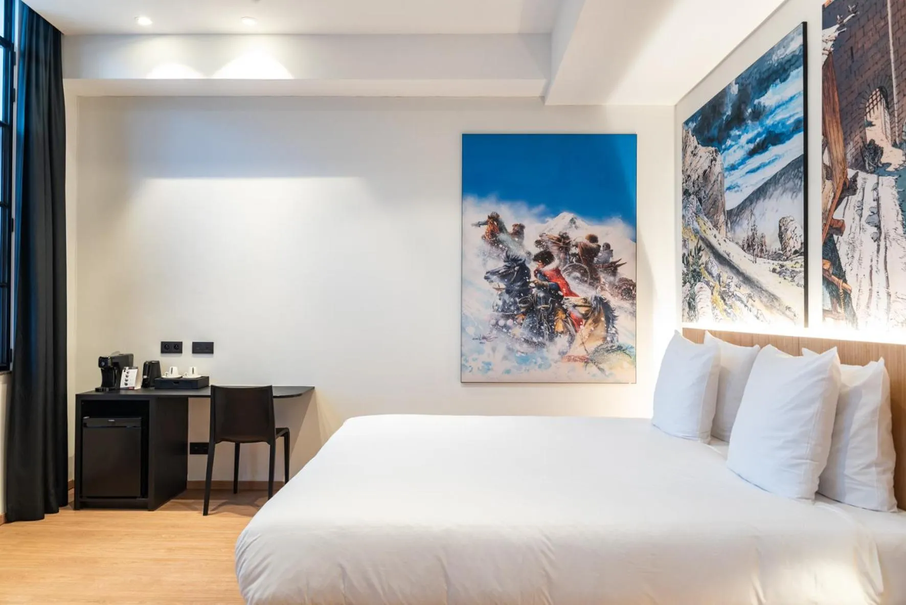 Bedroom, Bed in Comic Art Hotel