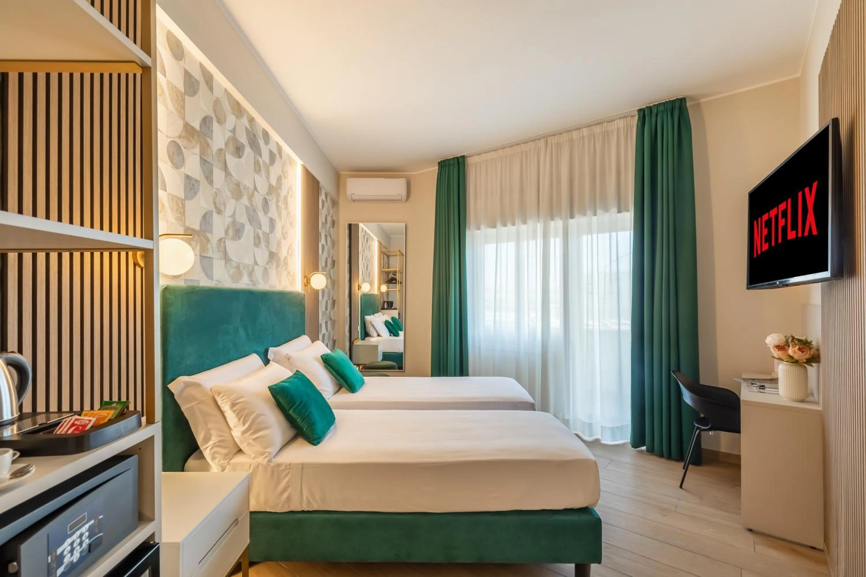 Bed in AlbaDea Suites&Jacuzzi