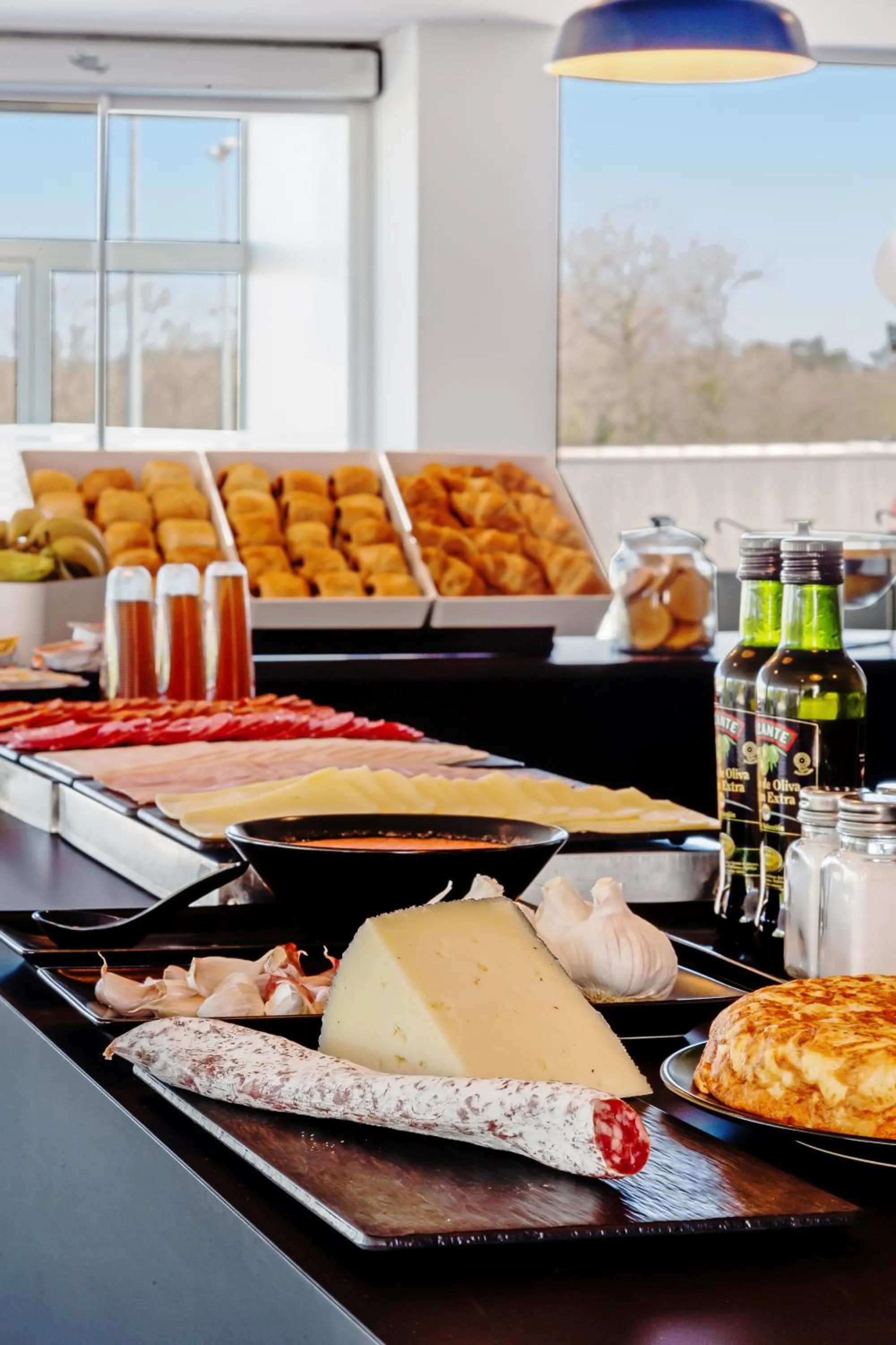 Buffet breakfast in B&B HOTEL Oviedo