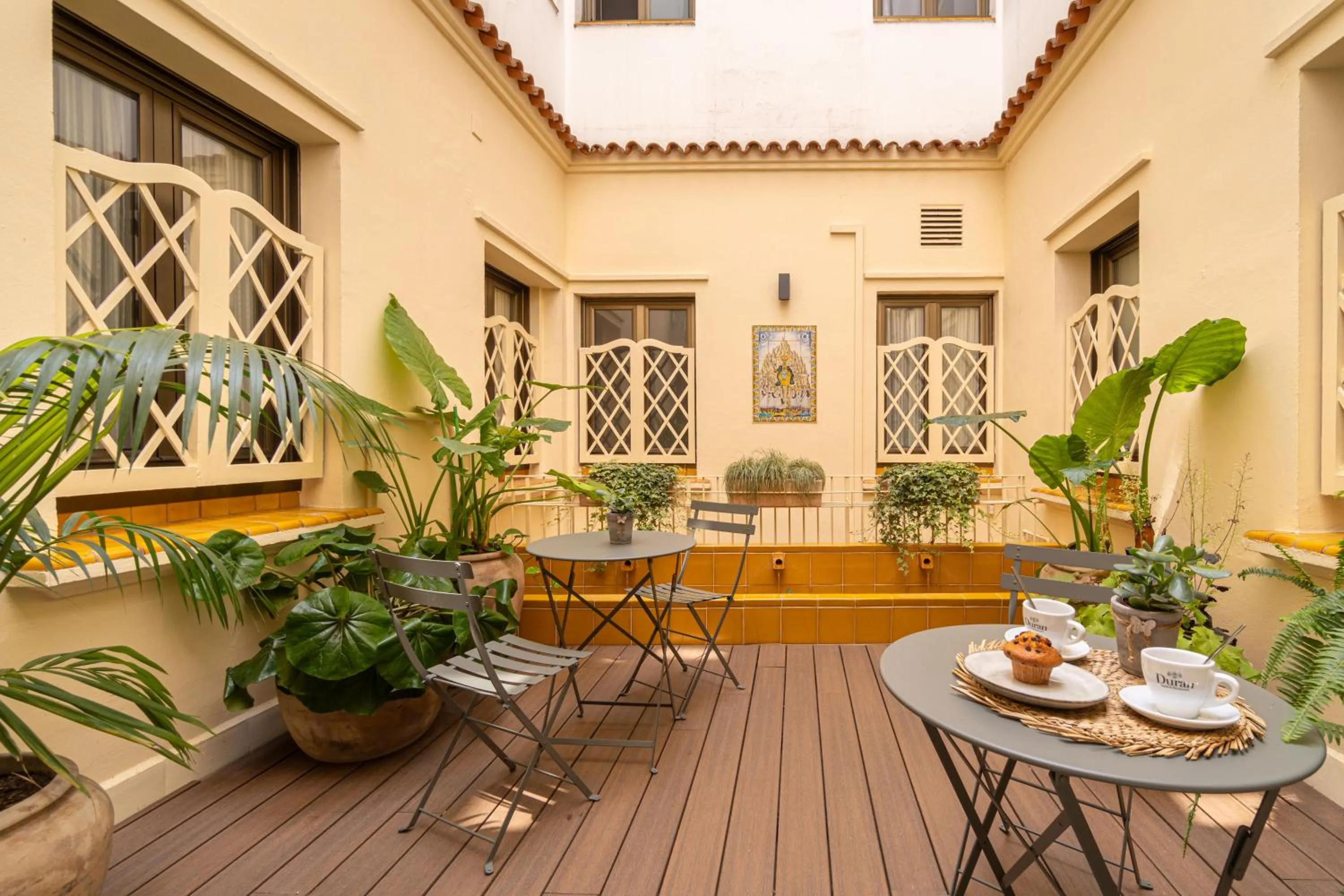 Patio in Hotel Duran