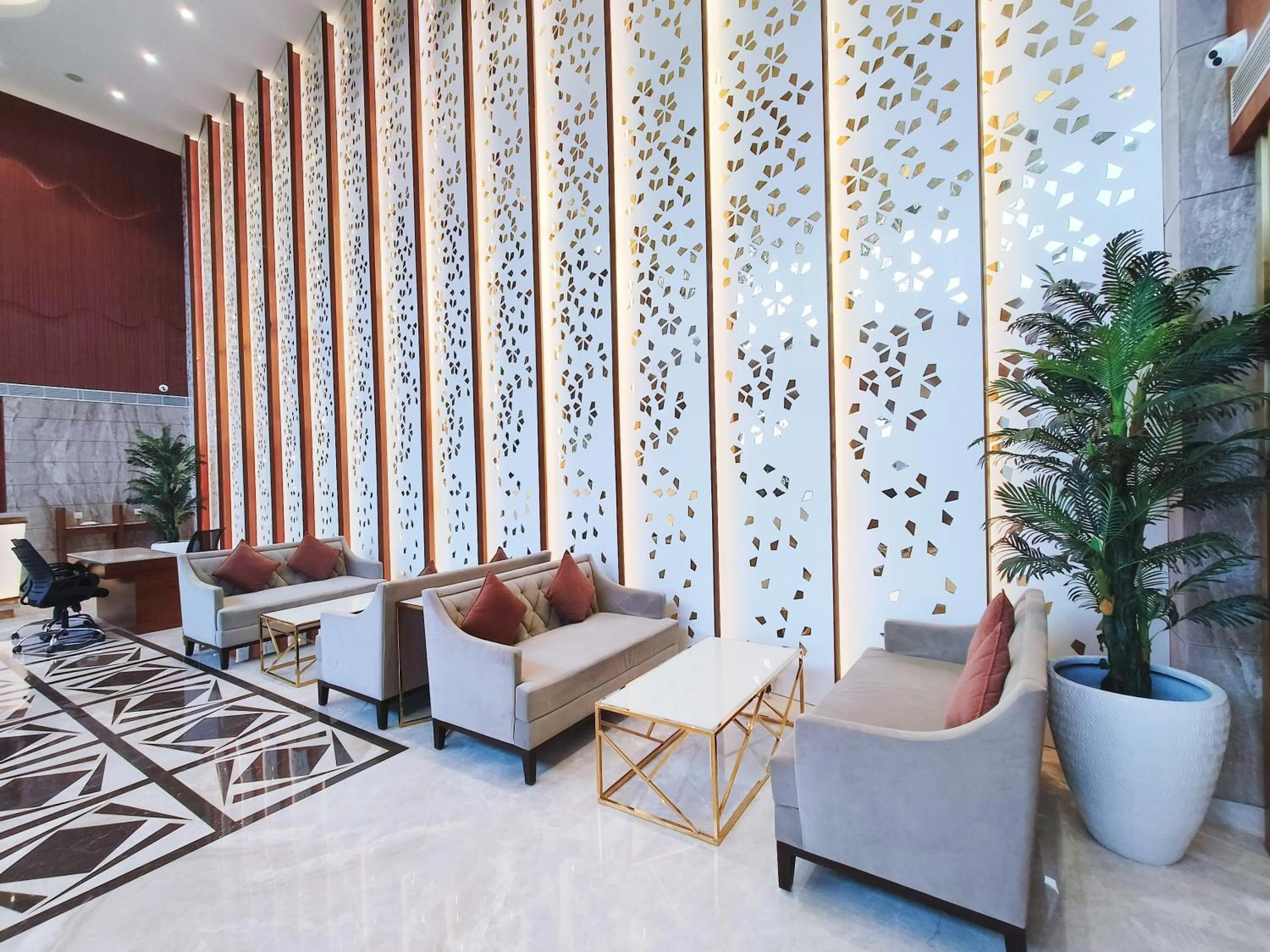 Seating area in Mariton Hotel