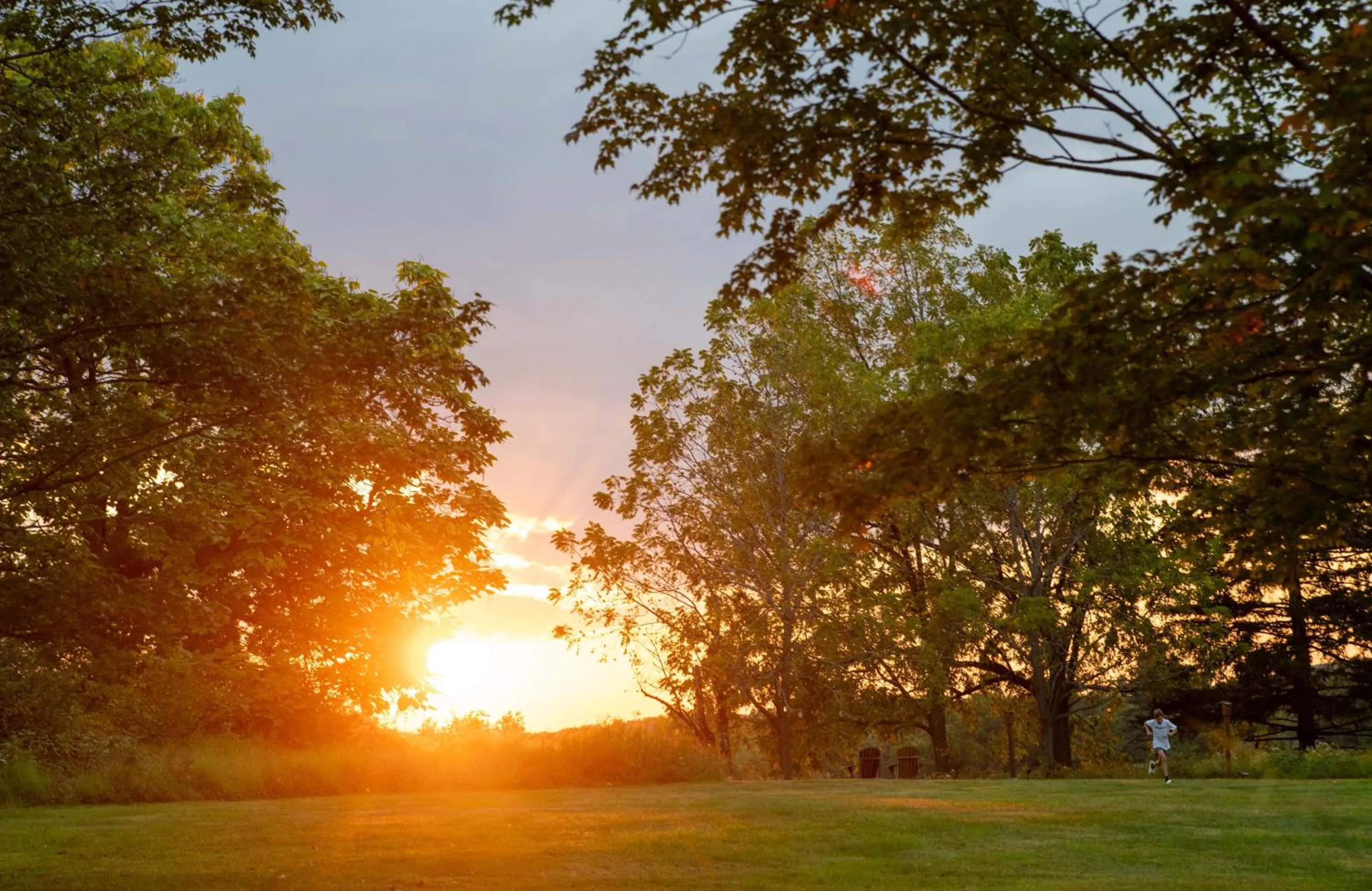 Sunset in Cromwell Manor Inn