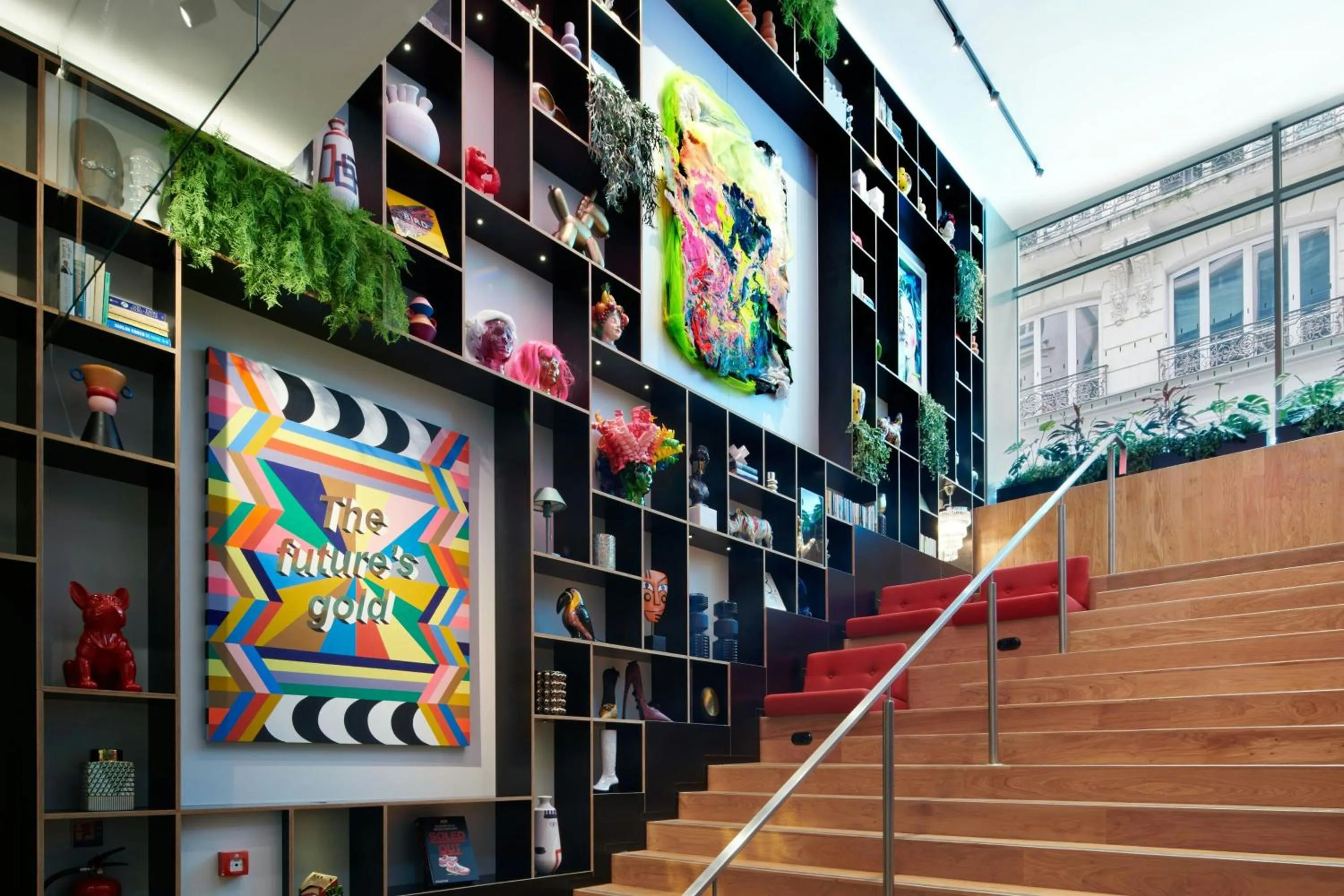 Lobby or reception in citizenM Paris Opera