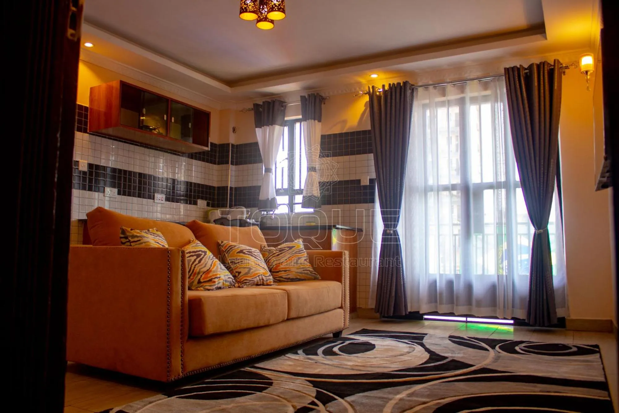 Living room in Toque Hotel