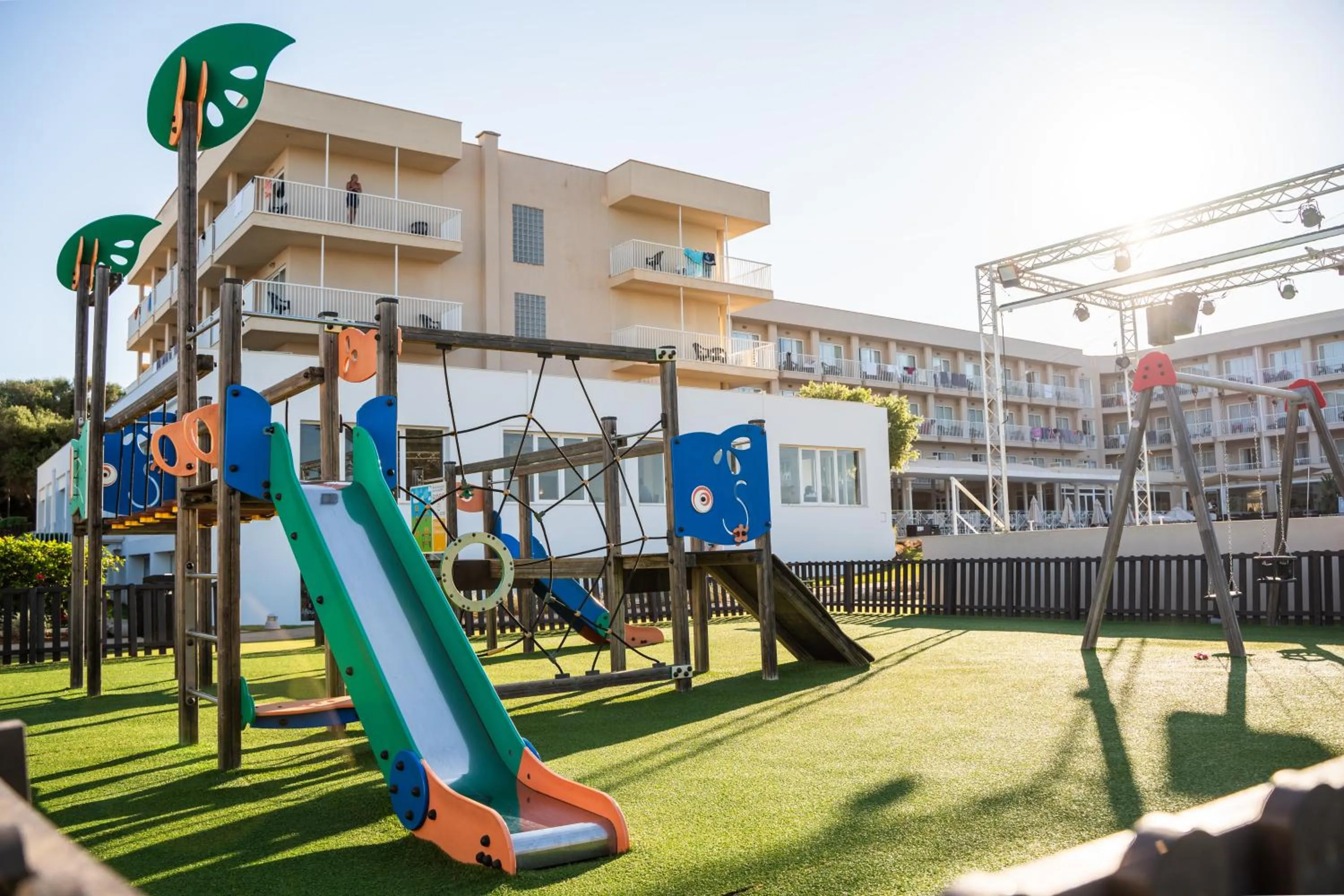 Children play ground in Minura Sur Menorca