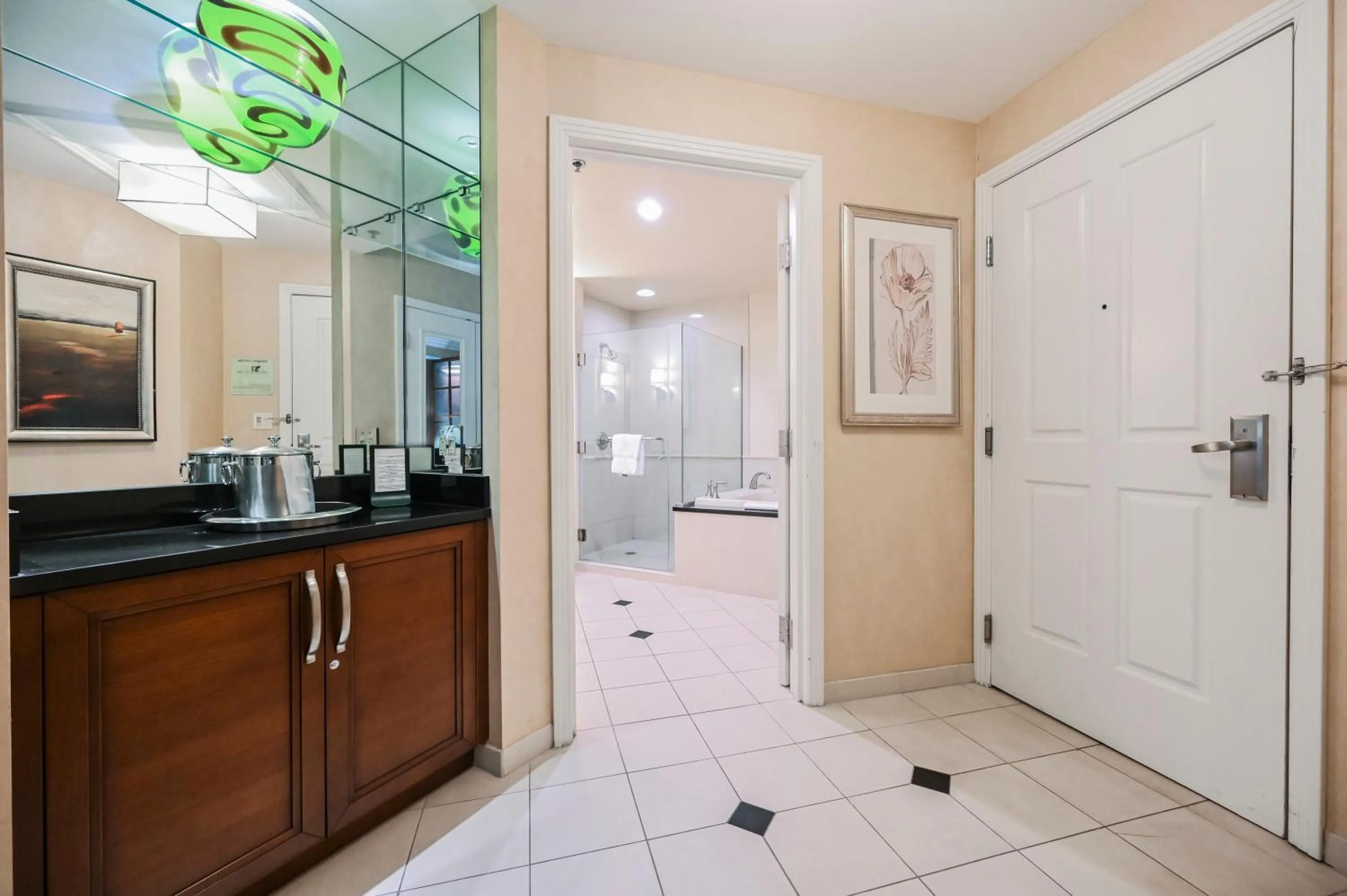 Shower in MGM Signature Towers, Balcony Suite, Strip View - NO RESORT FEES!