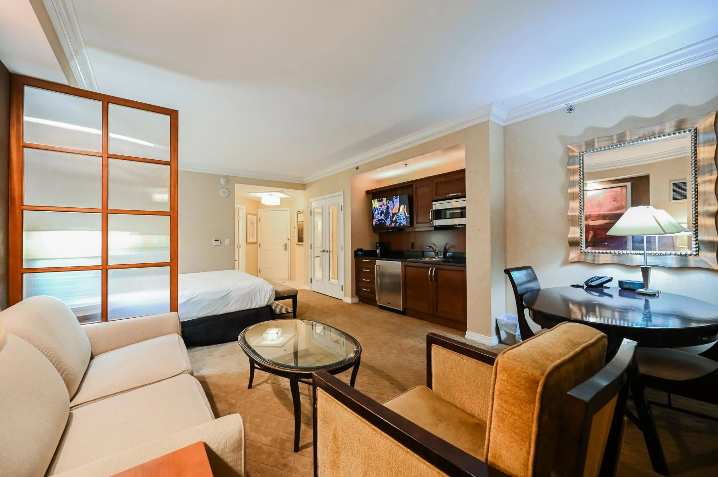 TV and multimedia in MGM Signature Towers, Balcony Suite, Strip View - NO RESORT FEES!