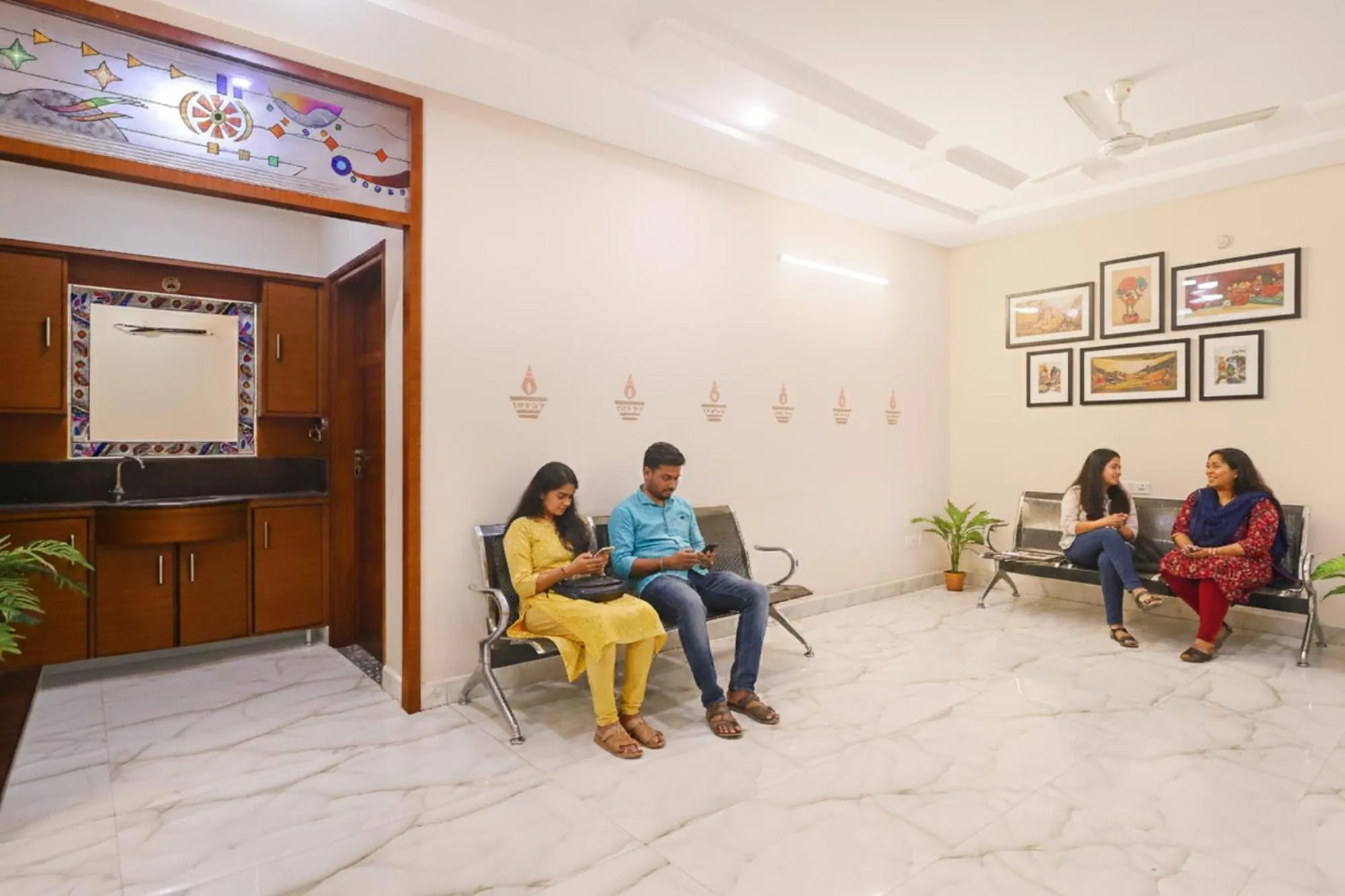 Seating area in FabExpress Golden Gate - Nr Hitech City