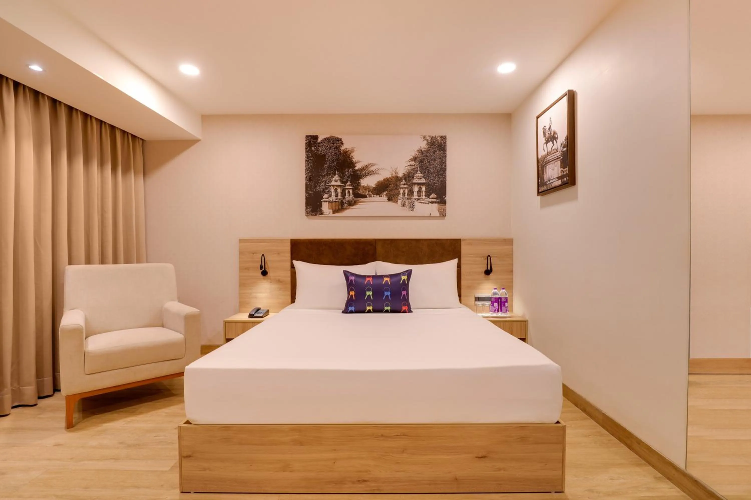 Bedroom, Bed in Keys Lite by Lemon Tree Hotels, Vadodara