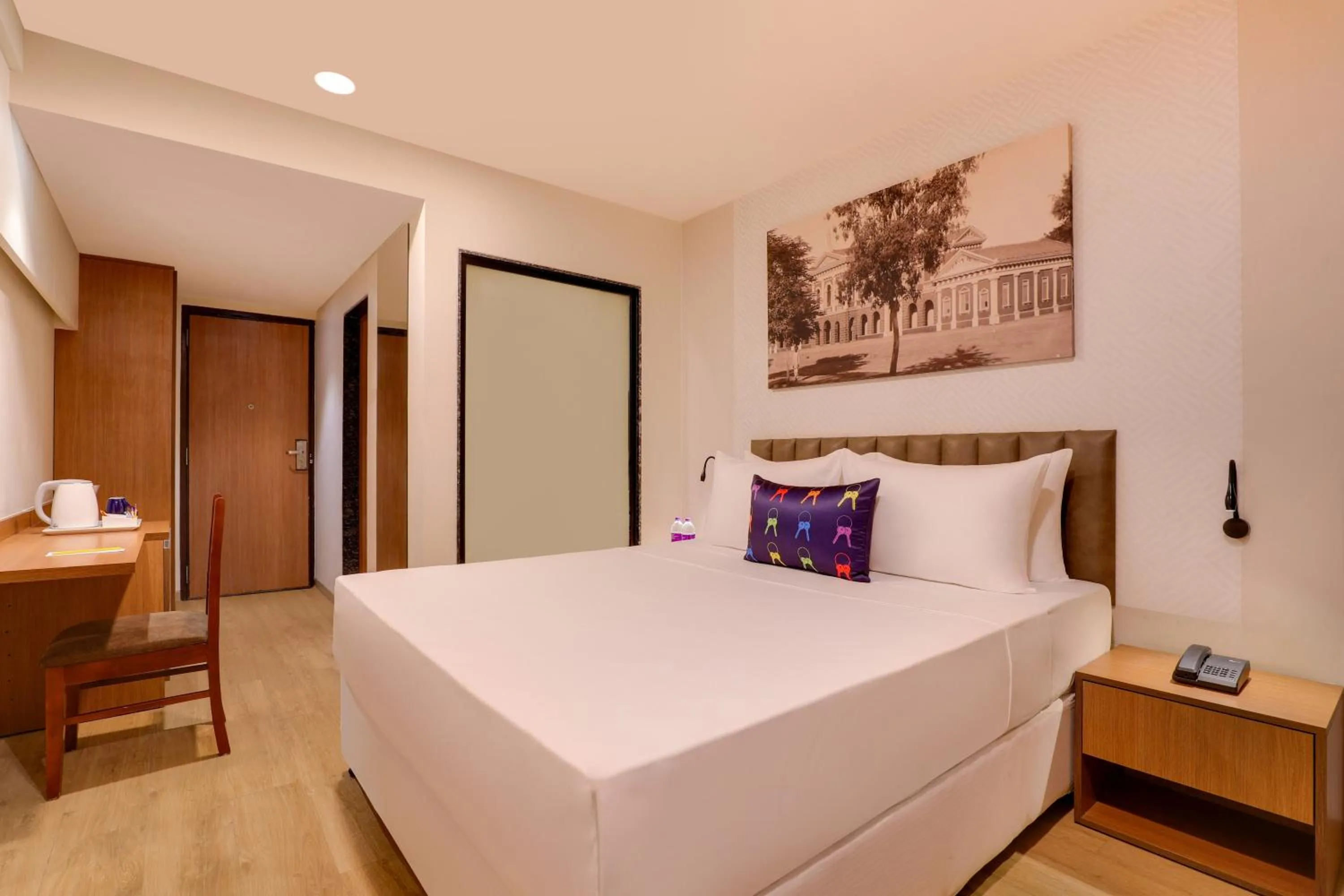 Bedroom, Bed in Keys Lite by Lemon Tree Hotels, Vadodara