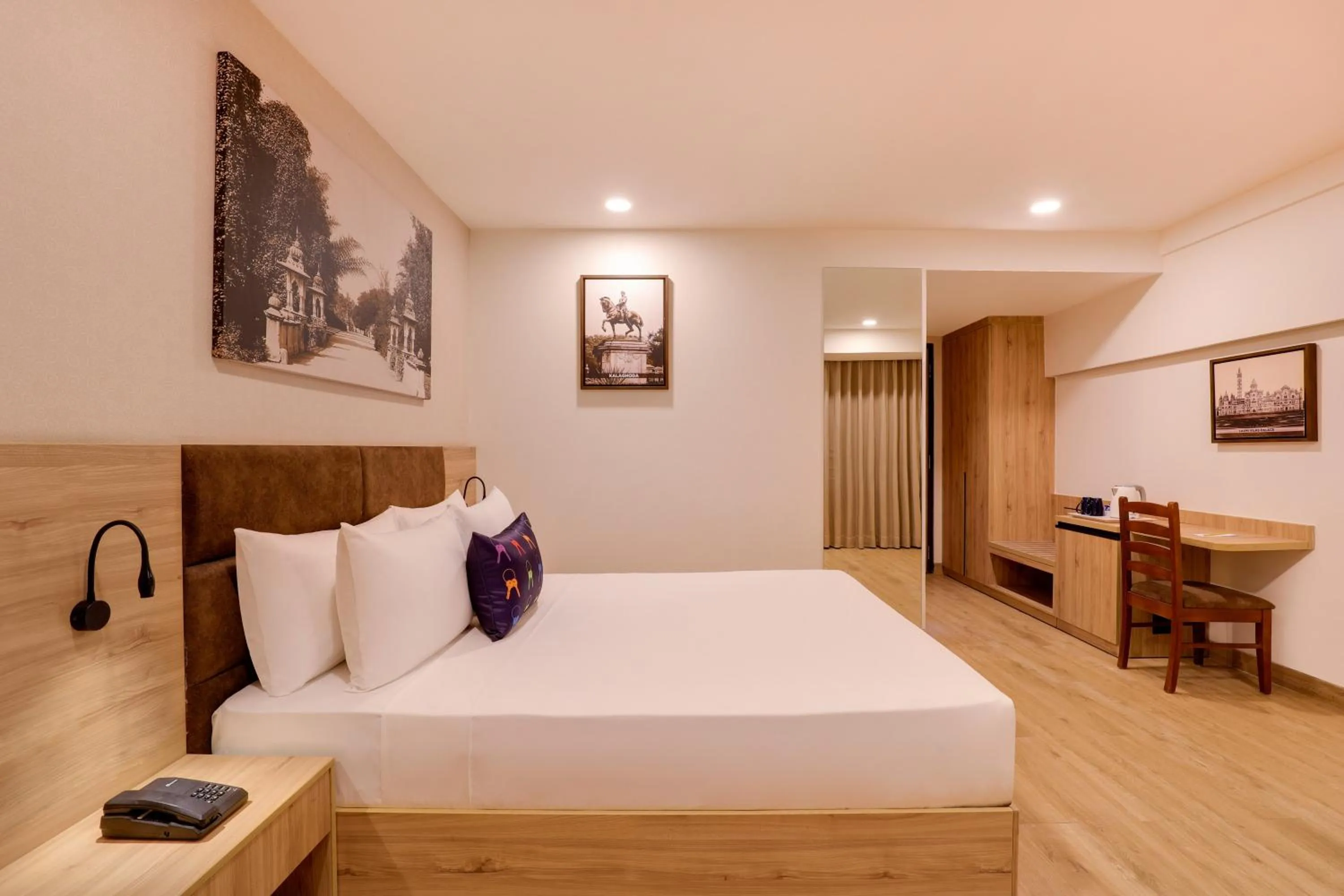 Bedroom, Bed in Keys Lite by Lemon Tree Hotels, Vadodara
