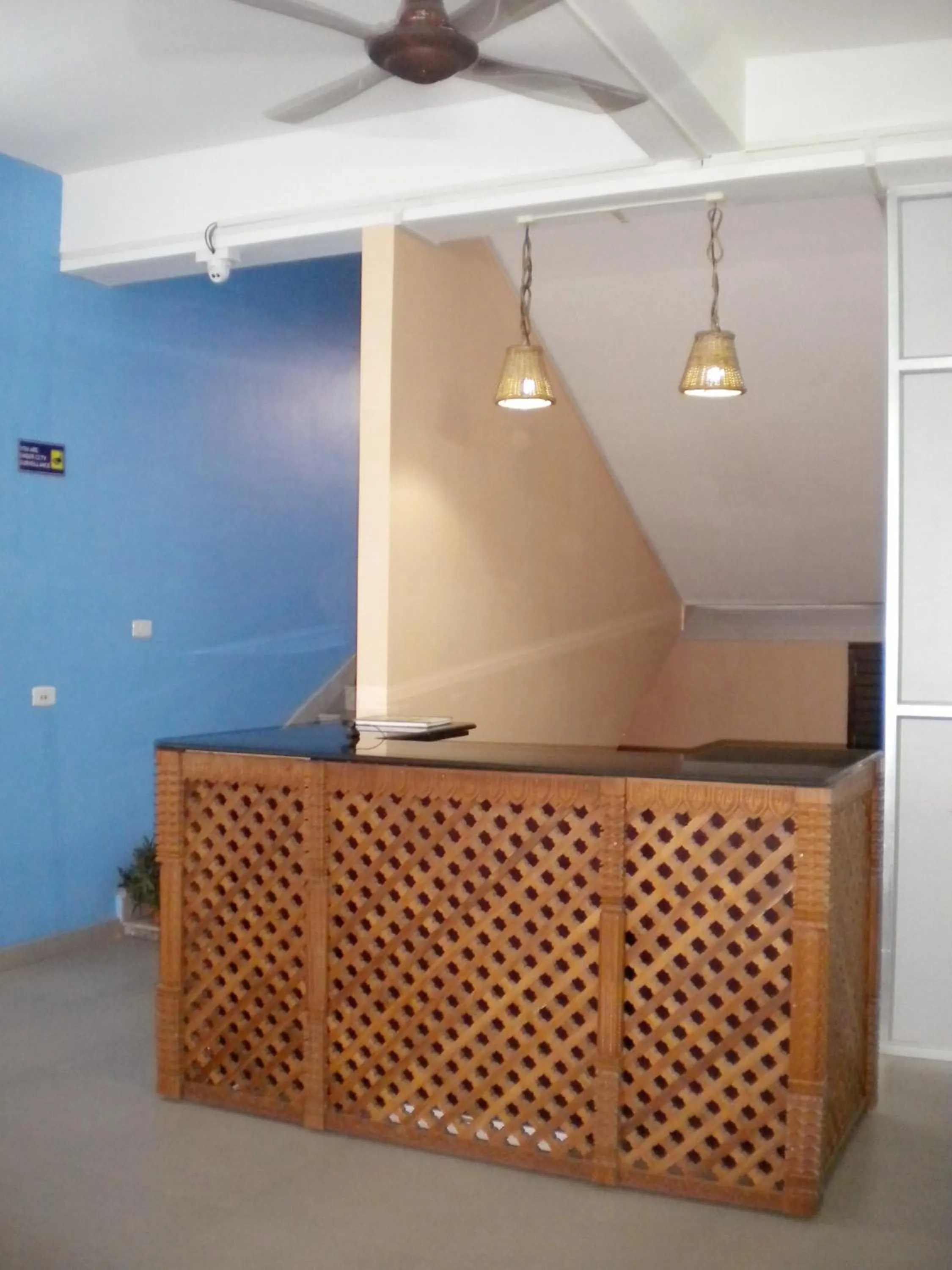 fireplace in Rains Inn Eco Hotel