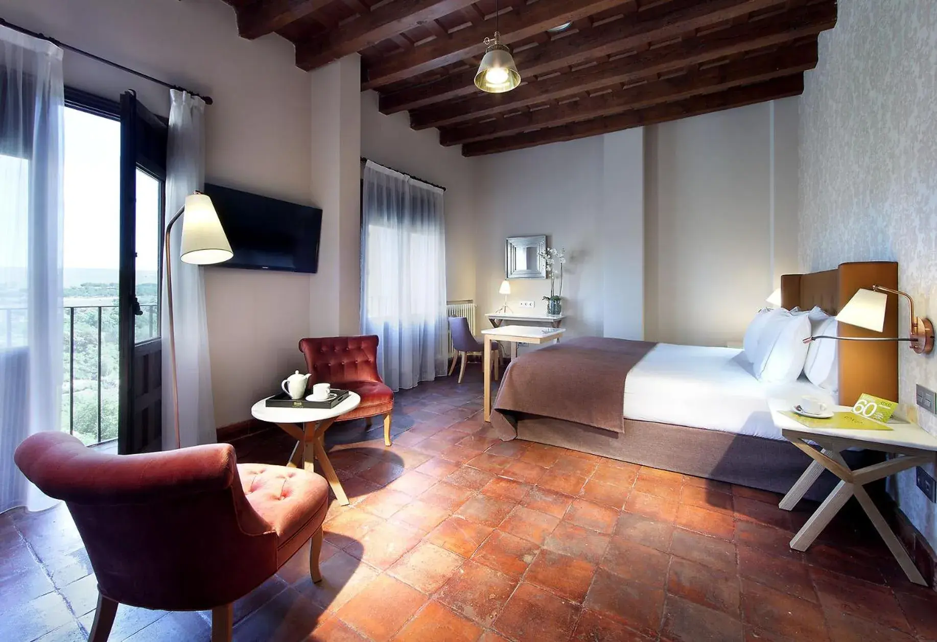 Double or Twin Room with View in Exe Casa de Los Linajes Double or Twin Room with View in Exe Casa de Los Linajes