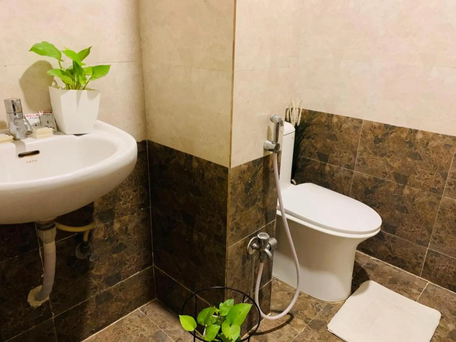 Toilet in Hotel MN Grand Shamshabad Airport Zone Hyderabad