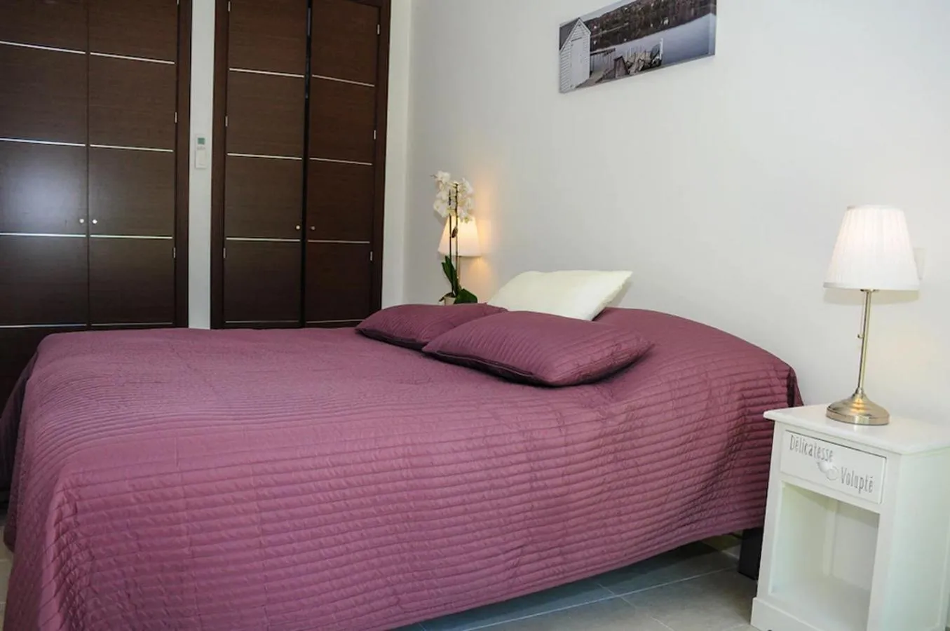 Bed in La villa Roméo, piscine et spa