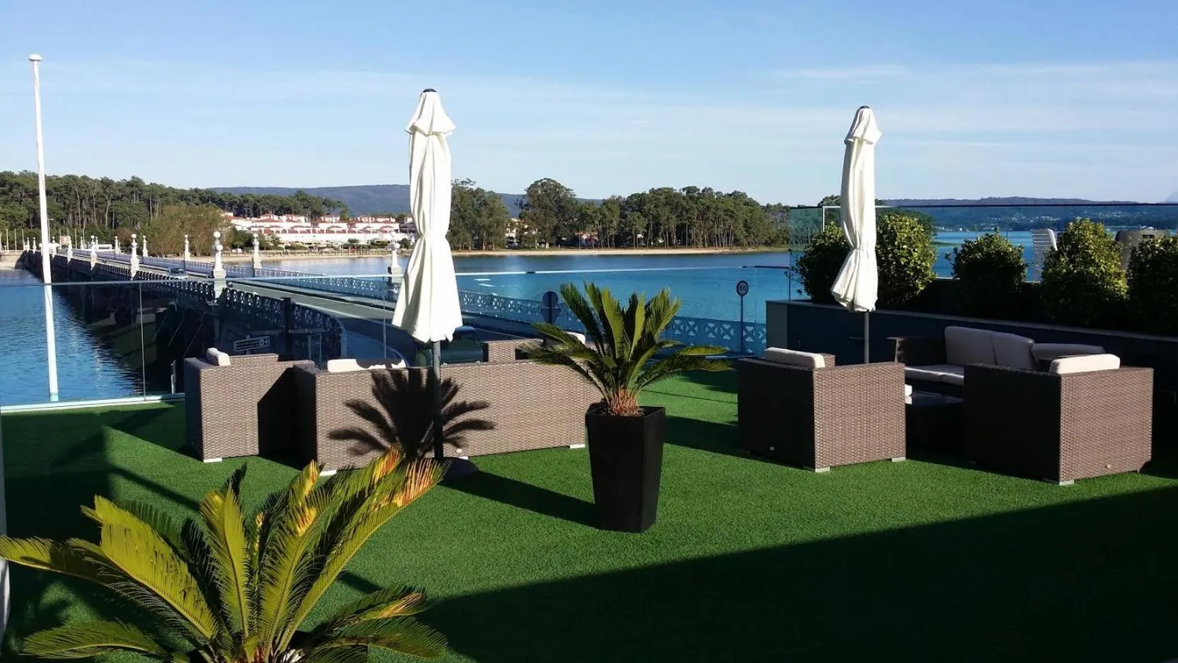 Balcony/Terrace in Hotel Puente de La Toja
